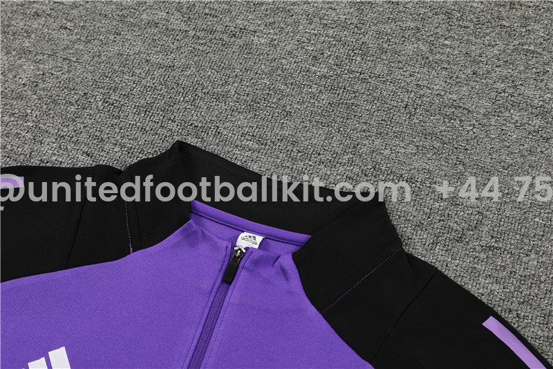 Unitedfootballkit.com | Germany 2024 Long Sleeve Training Set - Purple With Black -Customize Name, Number and Patch | Worldwide Shipping