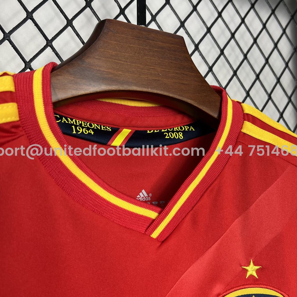 Unitedfootballkit.com | Retro Spain 2012 Home Stadium Kids Kit -Customize Name, Number and Patch | Worldwide Shipping