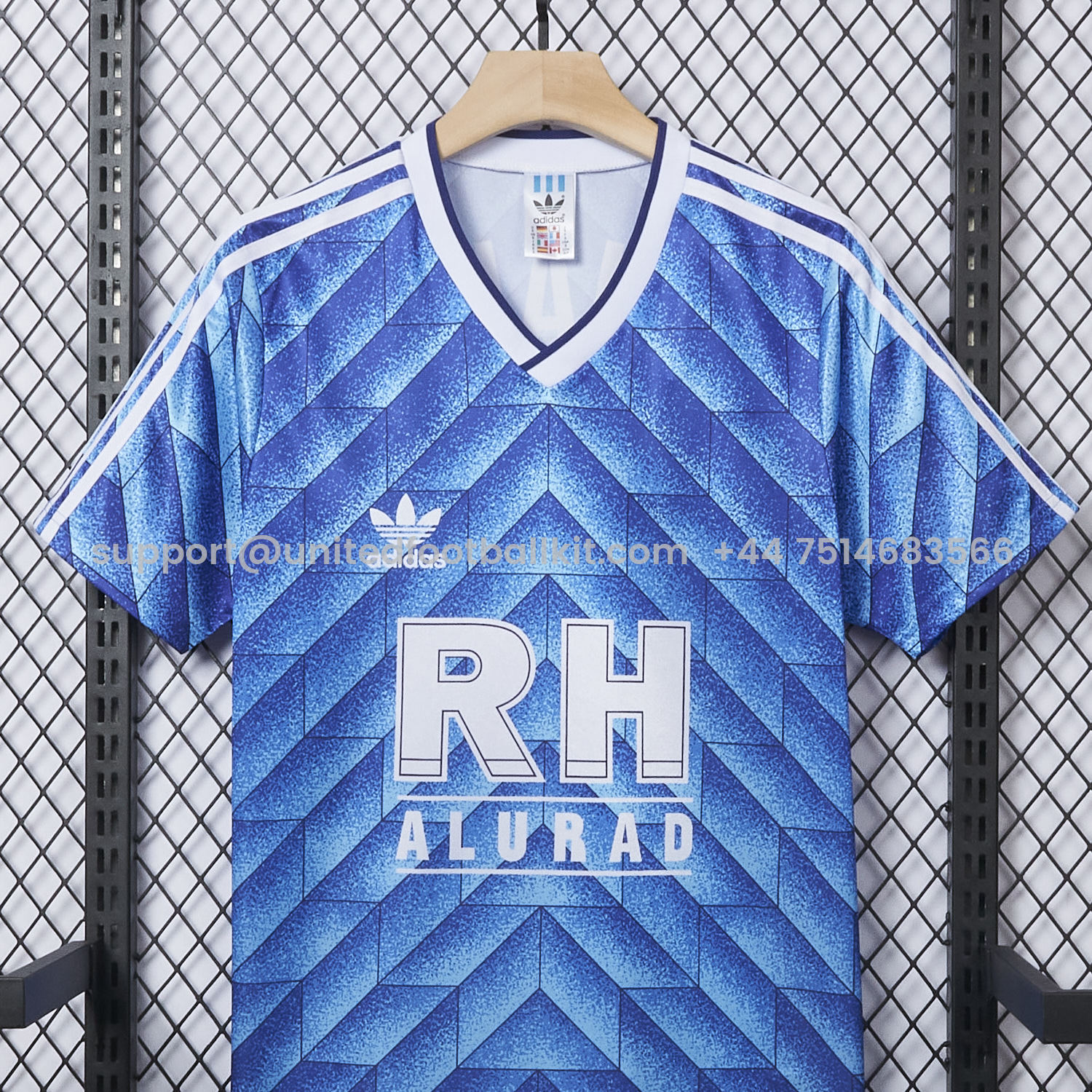 Unitedfootballkit.com | Retro Schalke 04 1988-89 Home Special Edition Jersey -Customize Name, Number and Patch | Worldwide Shipping