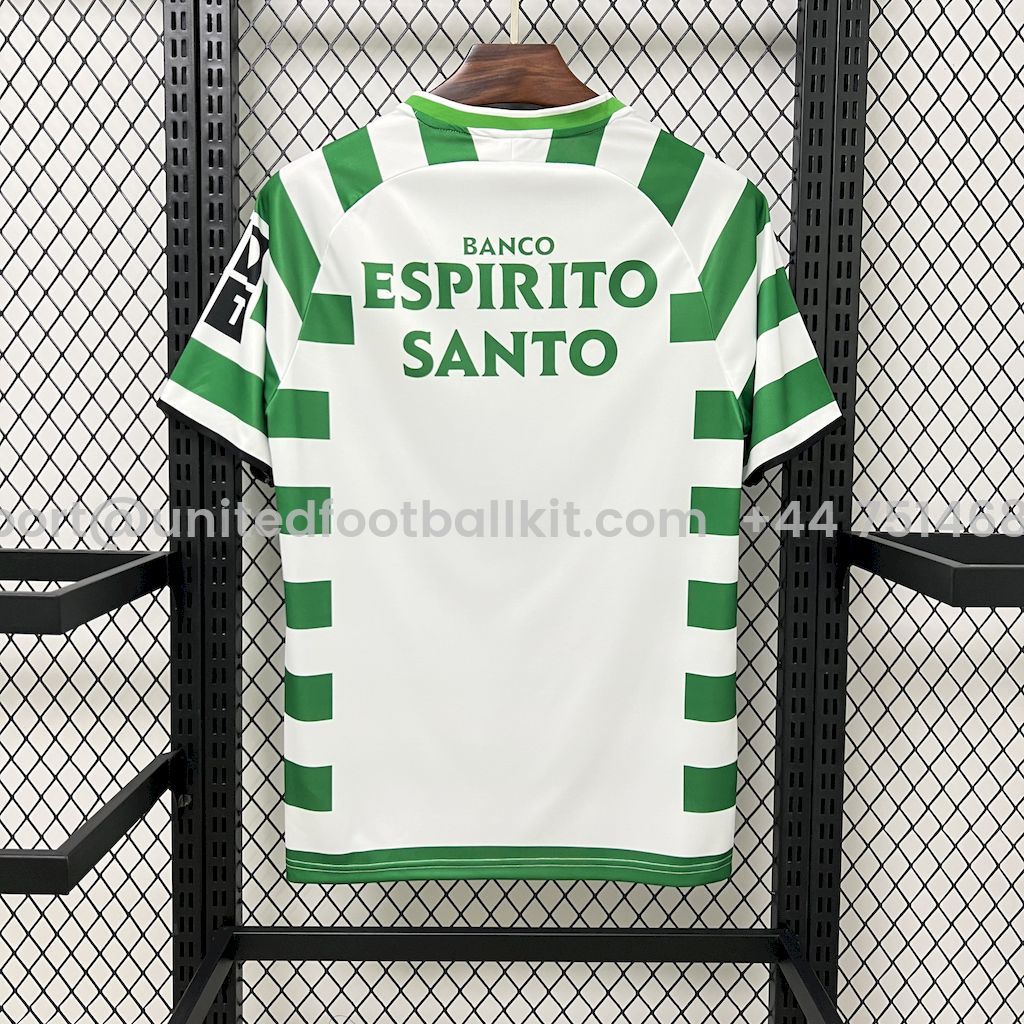 Unitedfootballkit.com | Retro Sporting CP 03-04 Home Stadium Jersey -Customize Name, Number and Patch | Worldwide Shipping