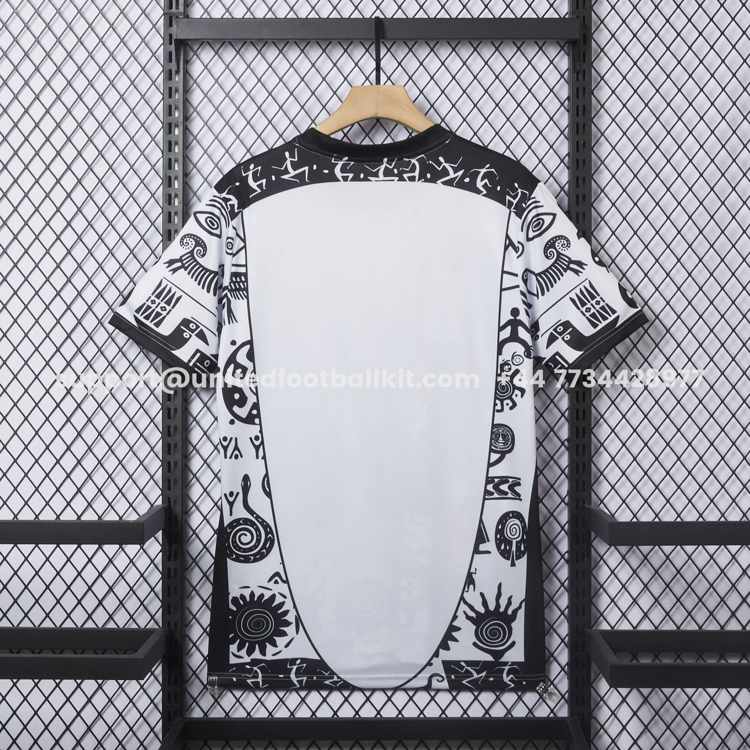 Unitedfootballkit.com | Mexico 25-26 Mayan Cvilization Black And White Special Jersey - Fans Version -Customize Name, Number and Patch | Worldwide Shipping