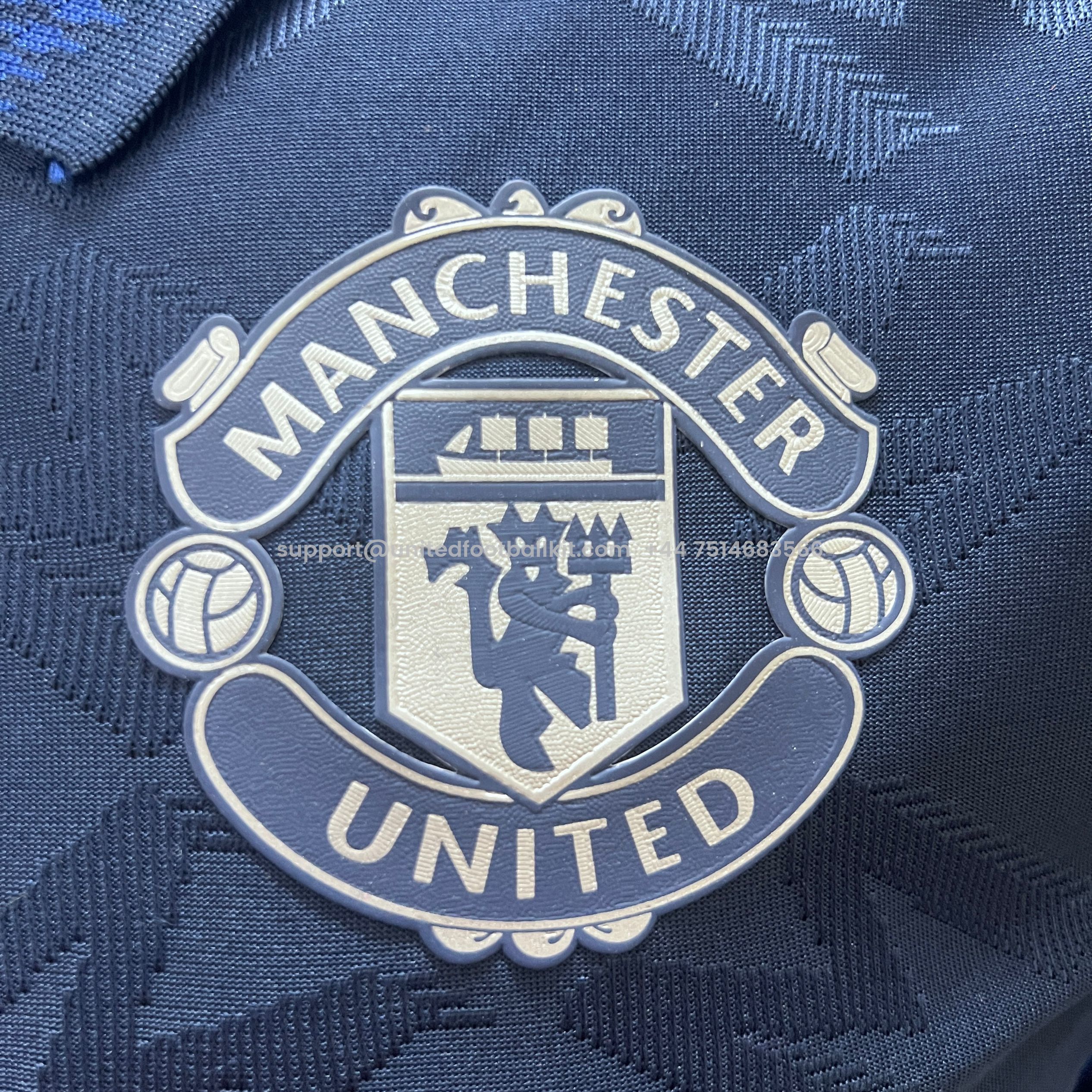 Unitedfootballkit.com | Manchester United 24-25 Away Long Sleeve Jersey - Player Version -Customize Name, Number and Patch | Worldwide Shipping