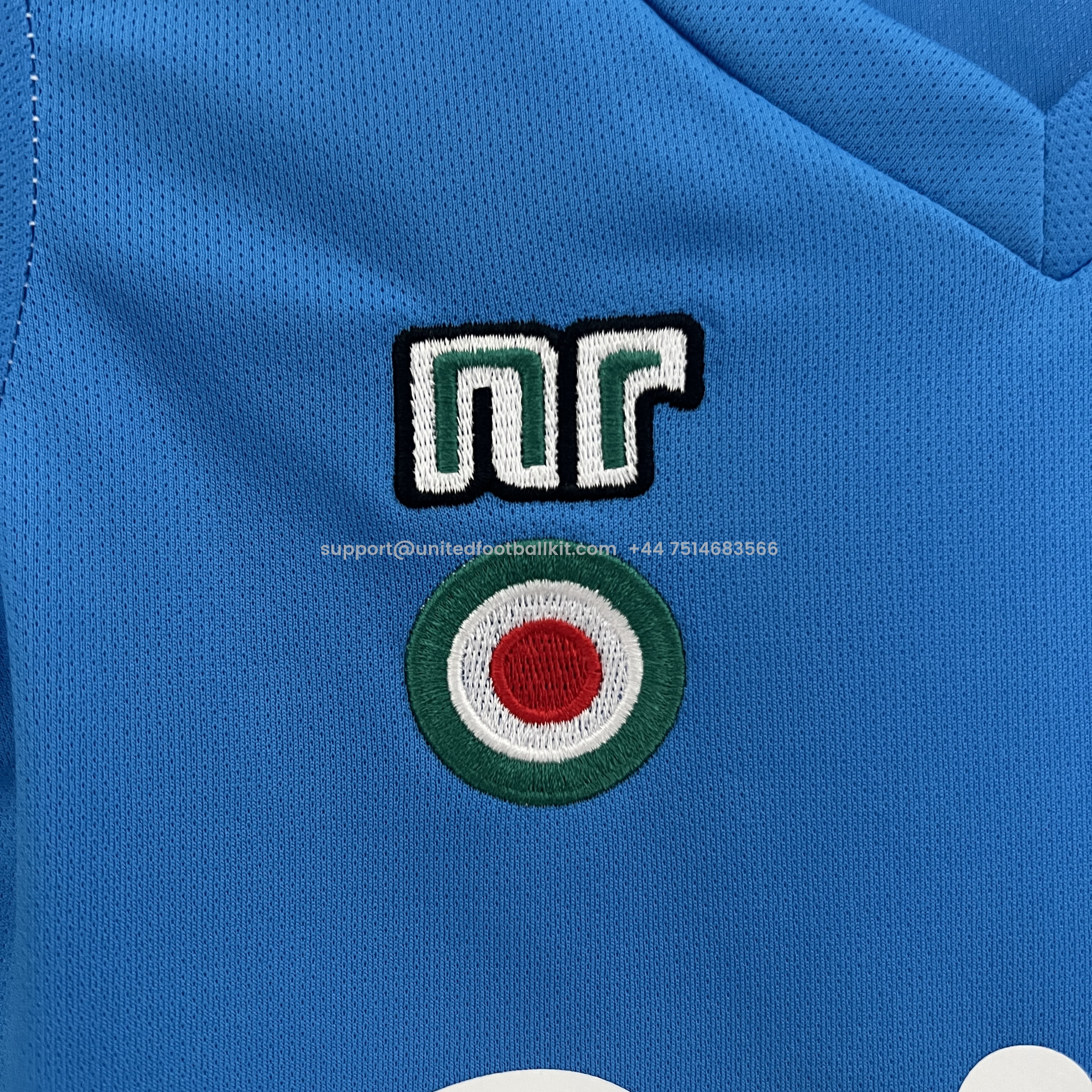 Unitedfootballkit.com | Retro Napoli 1987-88 Home Stadium Kids Kit -Customize Name, Number and Patch | Worldwide Shipping