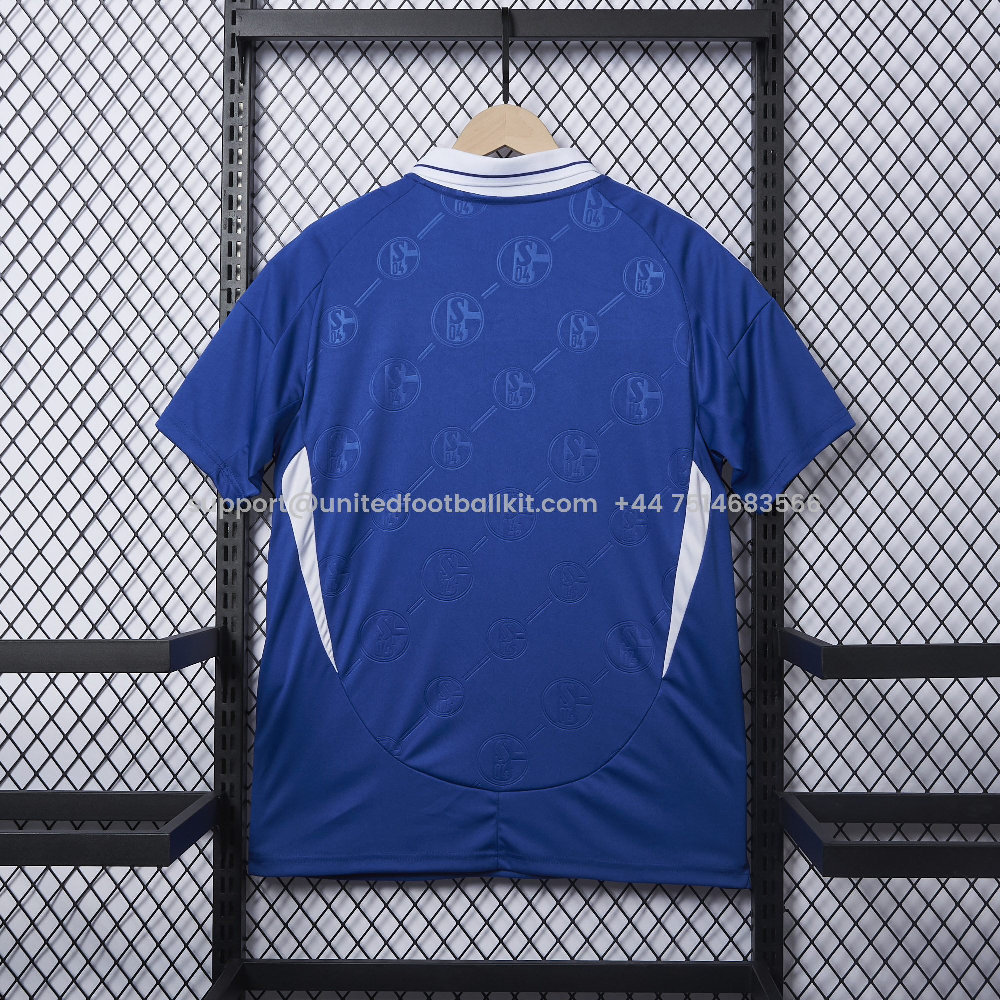 Unitedfootballkit.com | Schalke 04 24-25 Home Stadium Jersey - Fans Version -Customize Name, Number and Patch | Worldwide Shipping