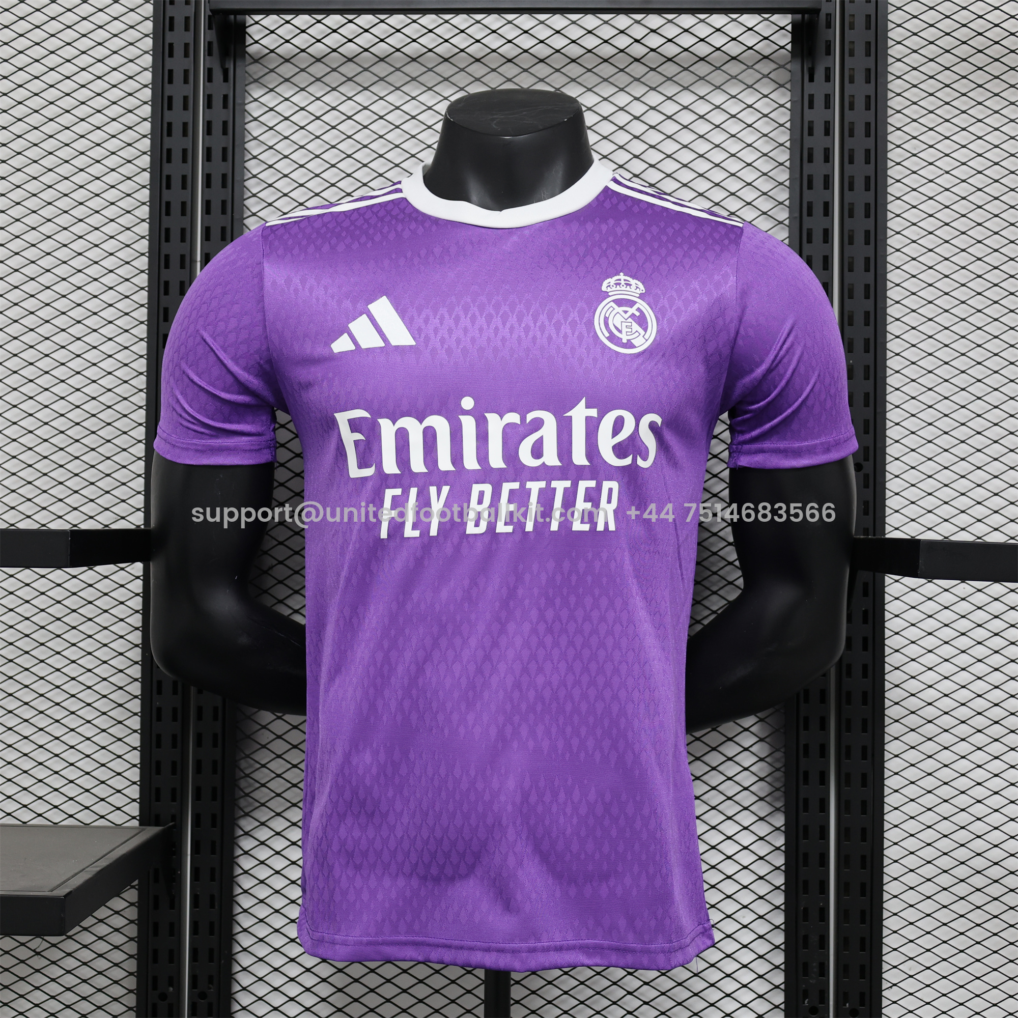 Unitedfootballkit.com | Real Madrid 24-25 Purple Special Edition Jersey - Player Version -Customize Name, Number and Patch | Worldwide Shipping
