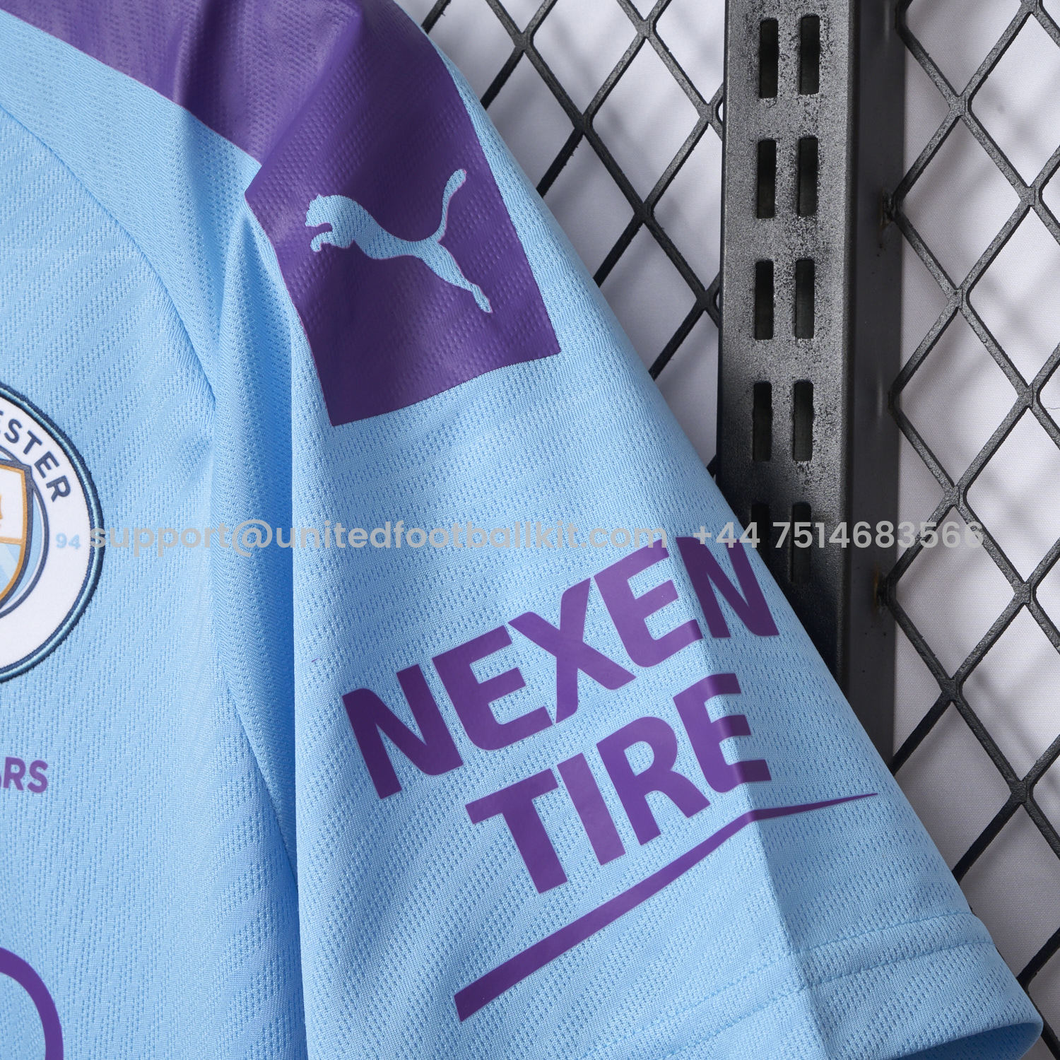 Unitedfootballkit.com | Retro Manchester City 2019-20 Home Jersey -Customize Name, Number and Patch | Worldwide Shipping
