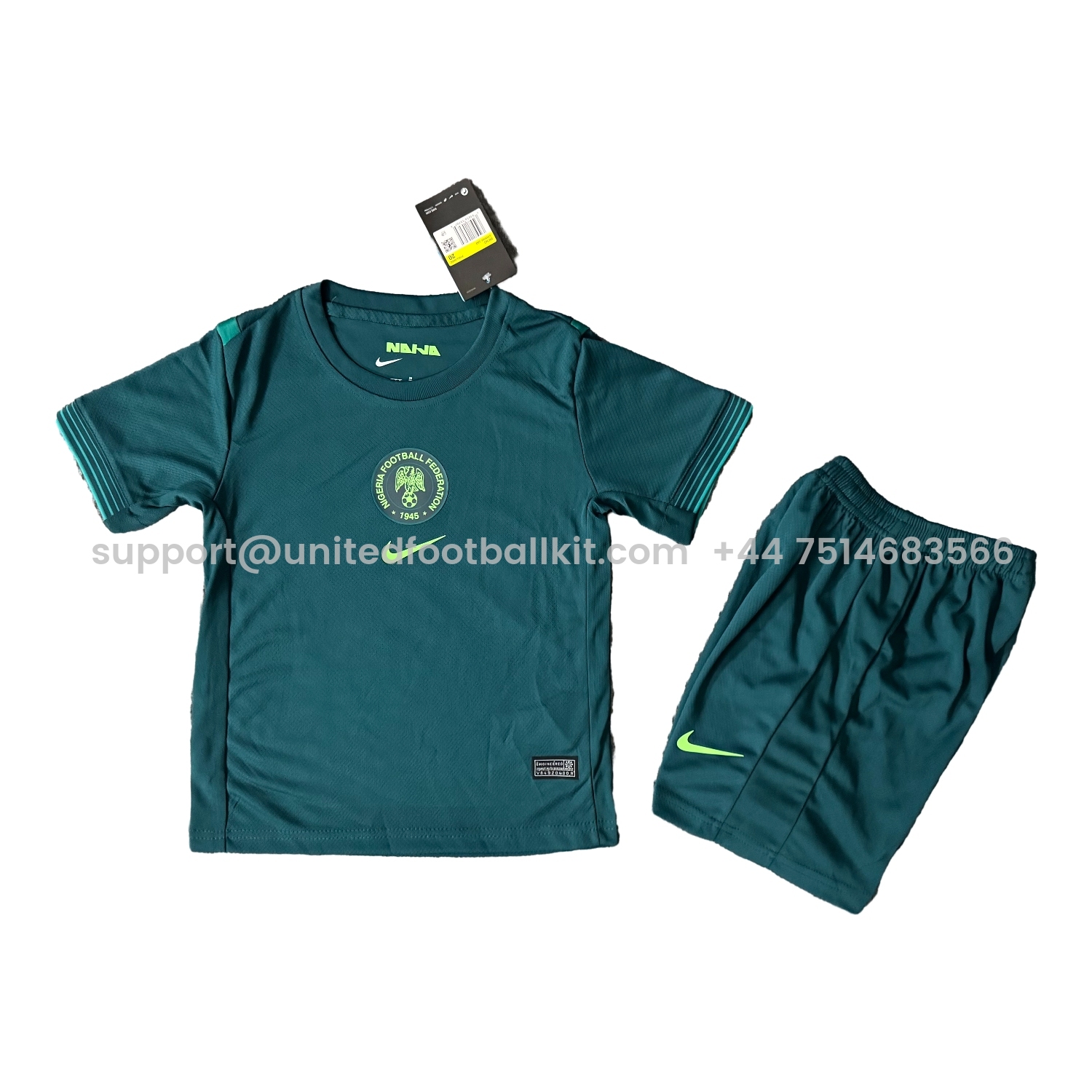 Unitedfootballkit.com | Nigeria Women 25-26 Home Kids Kit -Customize Name, Number and Patch | Worldwide Shipping