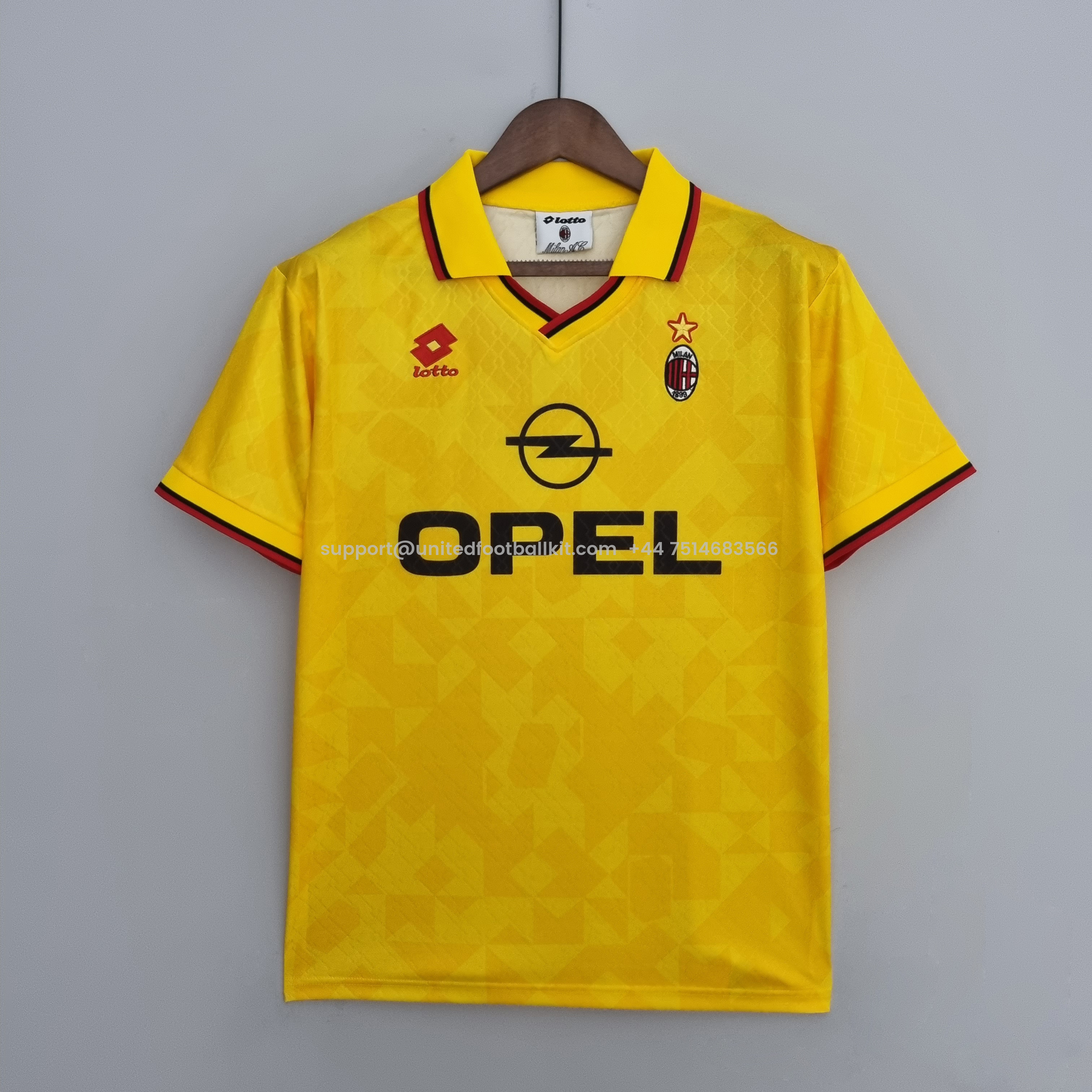 Unitedfootballkit.com | Retro AC Milan 95-96 Third Jersey -Customize Name, Number and Patch | Worldwide Shipping