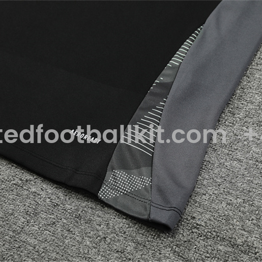 Unitedfootballkit.com | Al Nassr Riyadh Victory 24-25 Long Sleeve Training Set - Black -Customize Name, Number and Patch | Worldwide Shipping