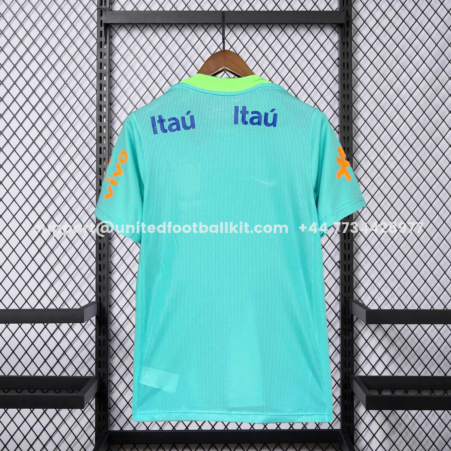 Unitedfootballkit.com | Brazil 2026 Tiffany Blue Training Jersey - Fans Version -Customize Name, Number and Patch | Worldwide Shipping