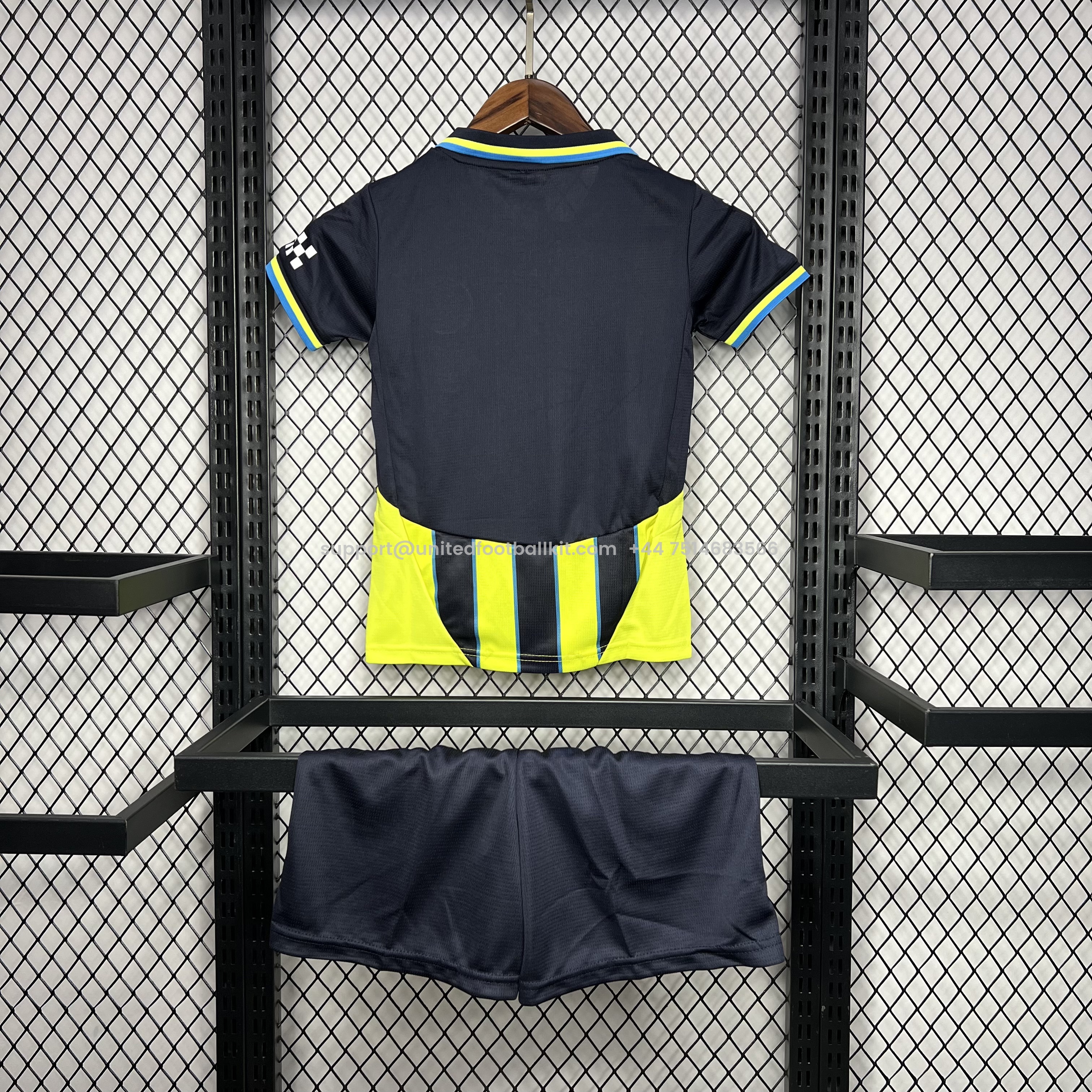 Unitedfootballkit.com | Manchester City 24-25 Away Kids Kit -Customize Name, Number and Patch | Worldwide Shipping