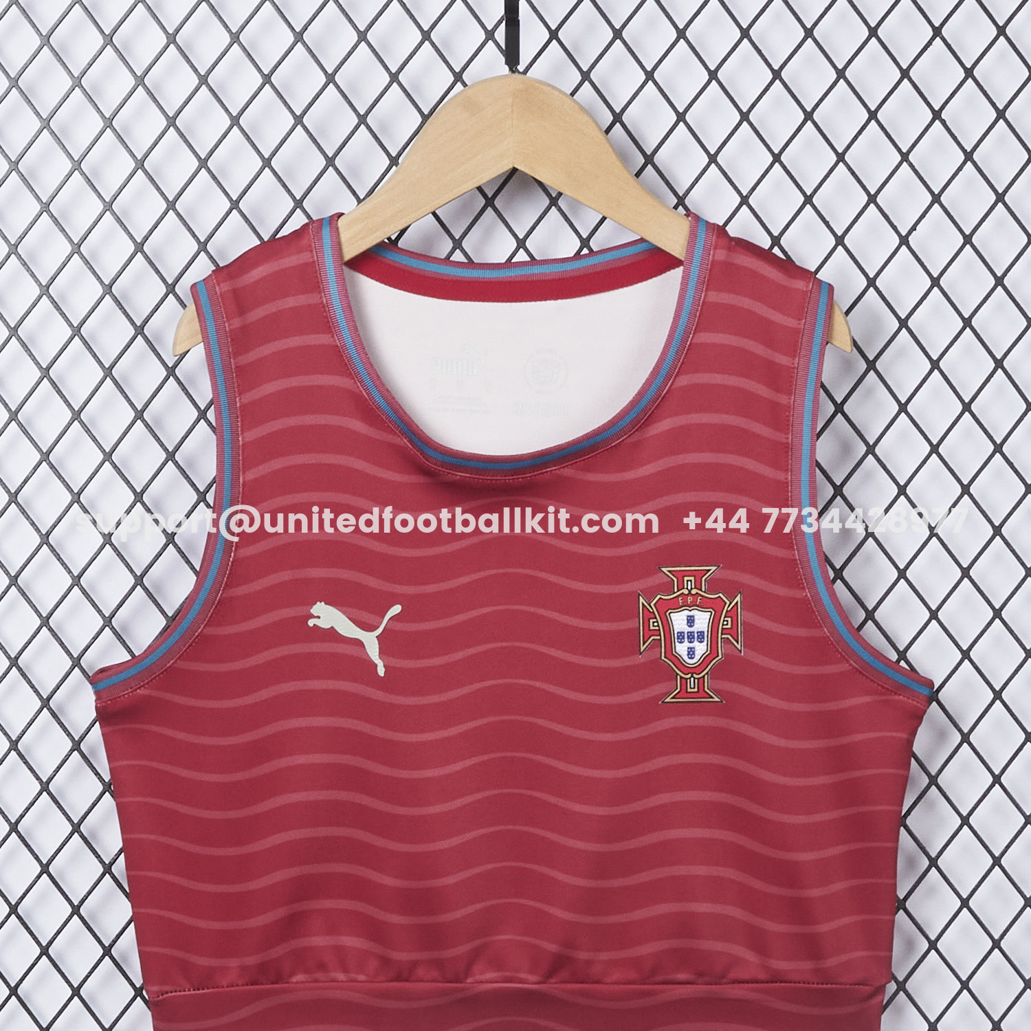 Unitedfootballkit.com | Women's Portugal 2026 Home Yoga Vest -Customize Name, Number and Patch | Worldwide Shipping