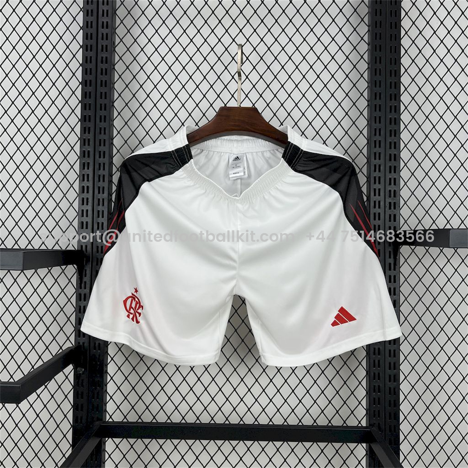 Unitedfootballkit.com | Flamengo 25-26 Home Shorts - Fans Version -Customize Name, Number and Patch | Worldwide Shipping