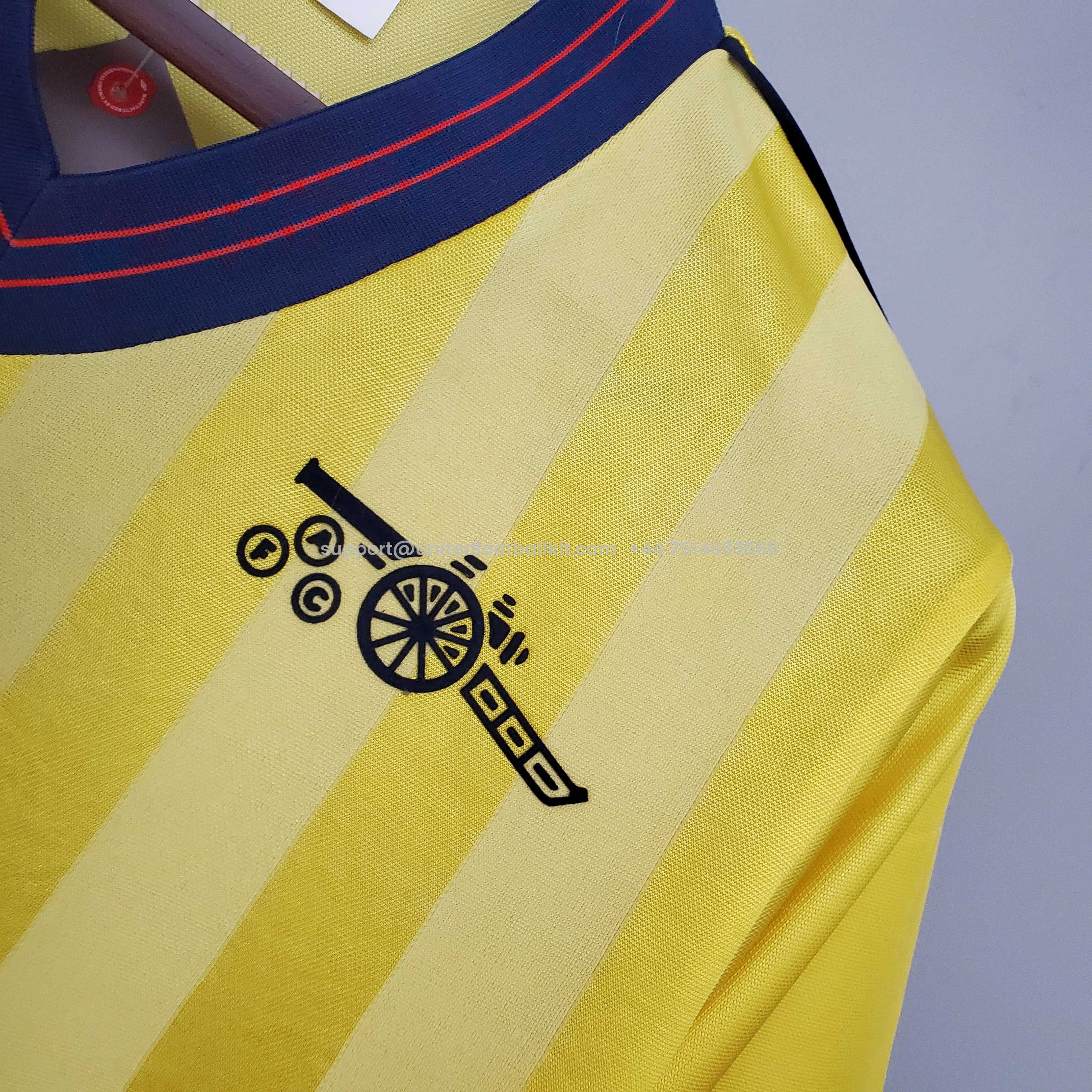 Unitedfootballkit.com | Retro Arsenal 83-86 Away Jersey -Customize Name, Number and Patch | Worldwide Shipping