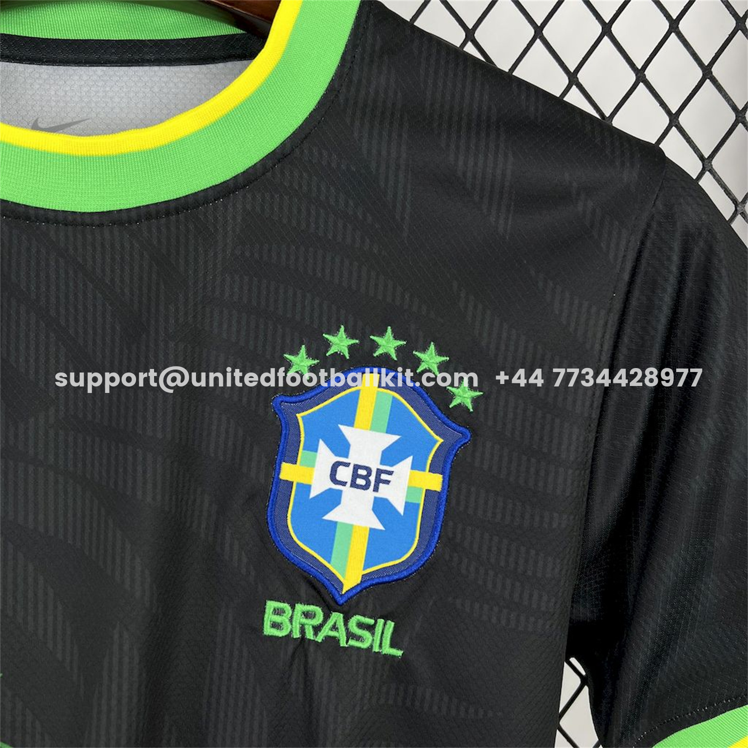Unitedfootballkit.com | Brazil 25-26 Yellow Dove Black Jersey - Fans Version -Customize Name, Number and Patch | Worldwide Shipping