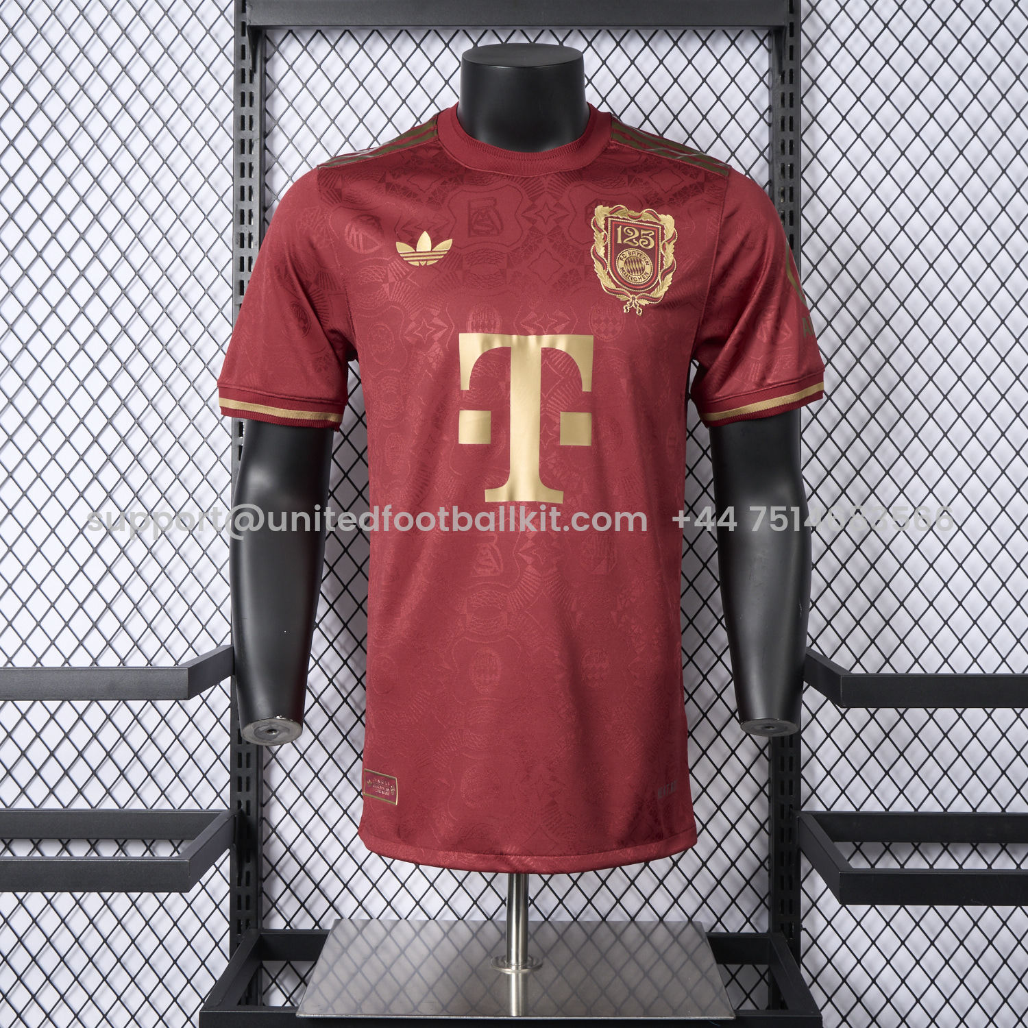 Unitedfootballkit.com | Bayern Munich 2025 125th Anniversary Jersey - Player Version -Customize Name, Number and Patch | Worldwide Shipping