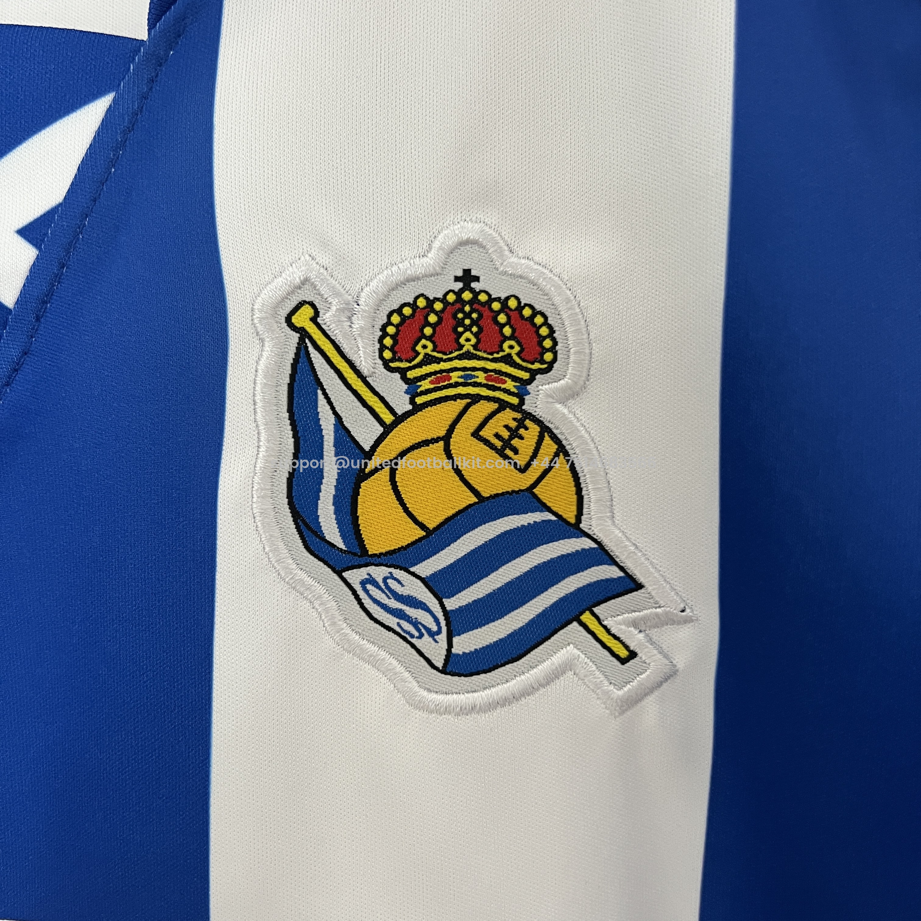 Unitedfootballkit.com | Real Sociedad 24-25 Home Stadium Kids Kit -Customize Name, Number and Patch | Worldwide Shipping