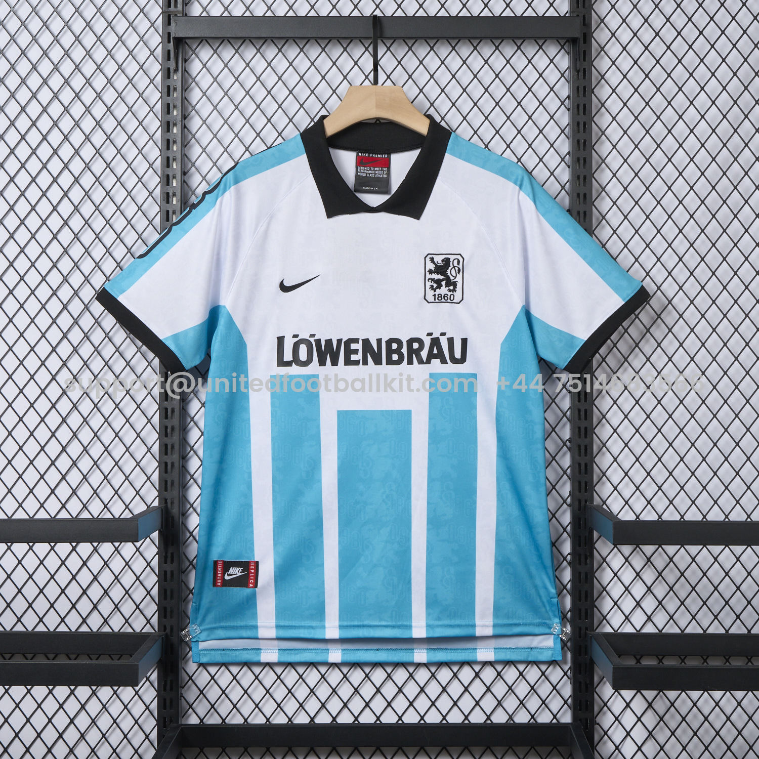 Unitedfootballkit.com | Retro TSV 1860 München Munich 1996 Home Jersey -Customize Name, Number and Patch | Worldwide Shipping