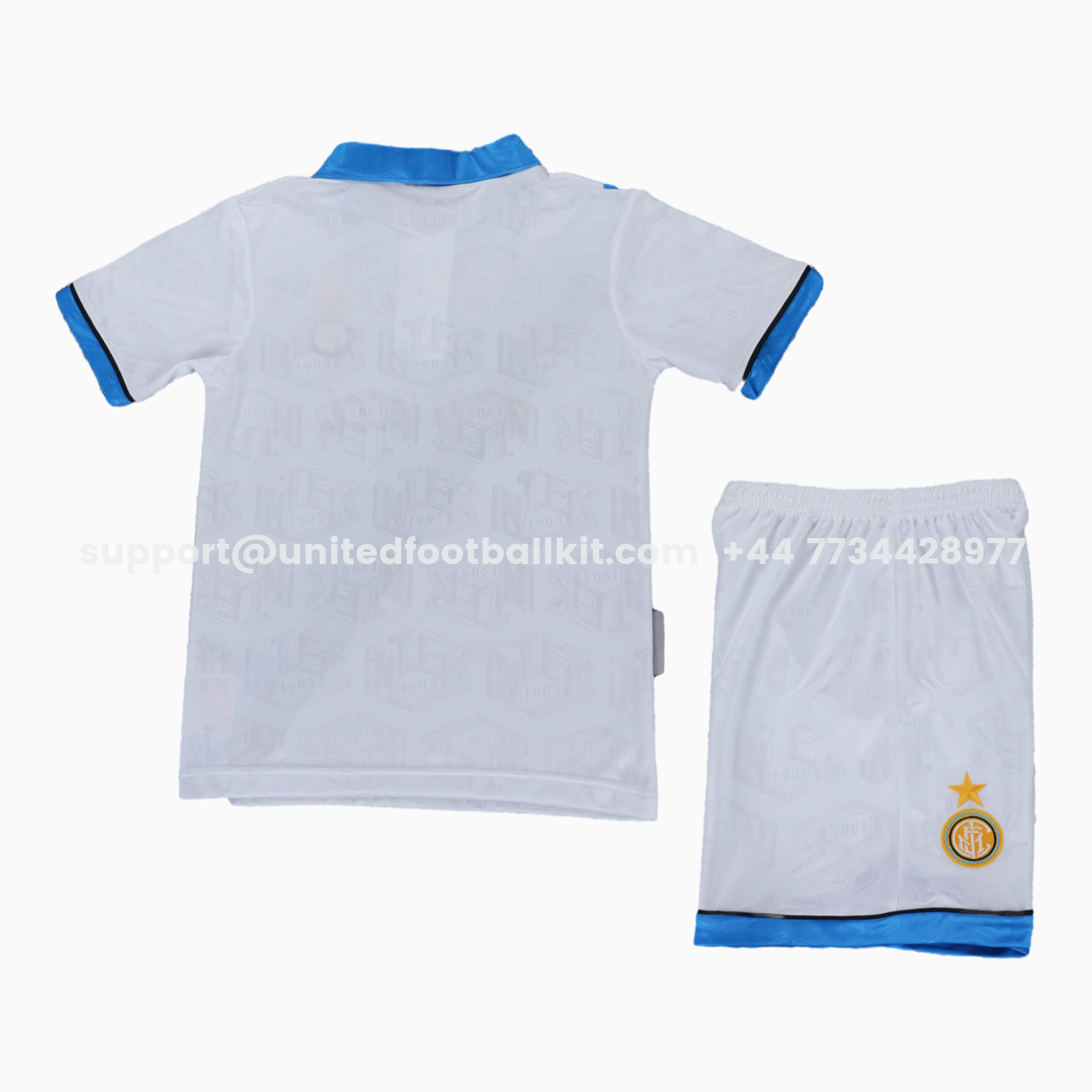 Unitedfootballkit.com | Retro Inter Milan 1994-95 Away Kids Kit -Customize Name, Number and Patch | Worldwide Shipping
