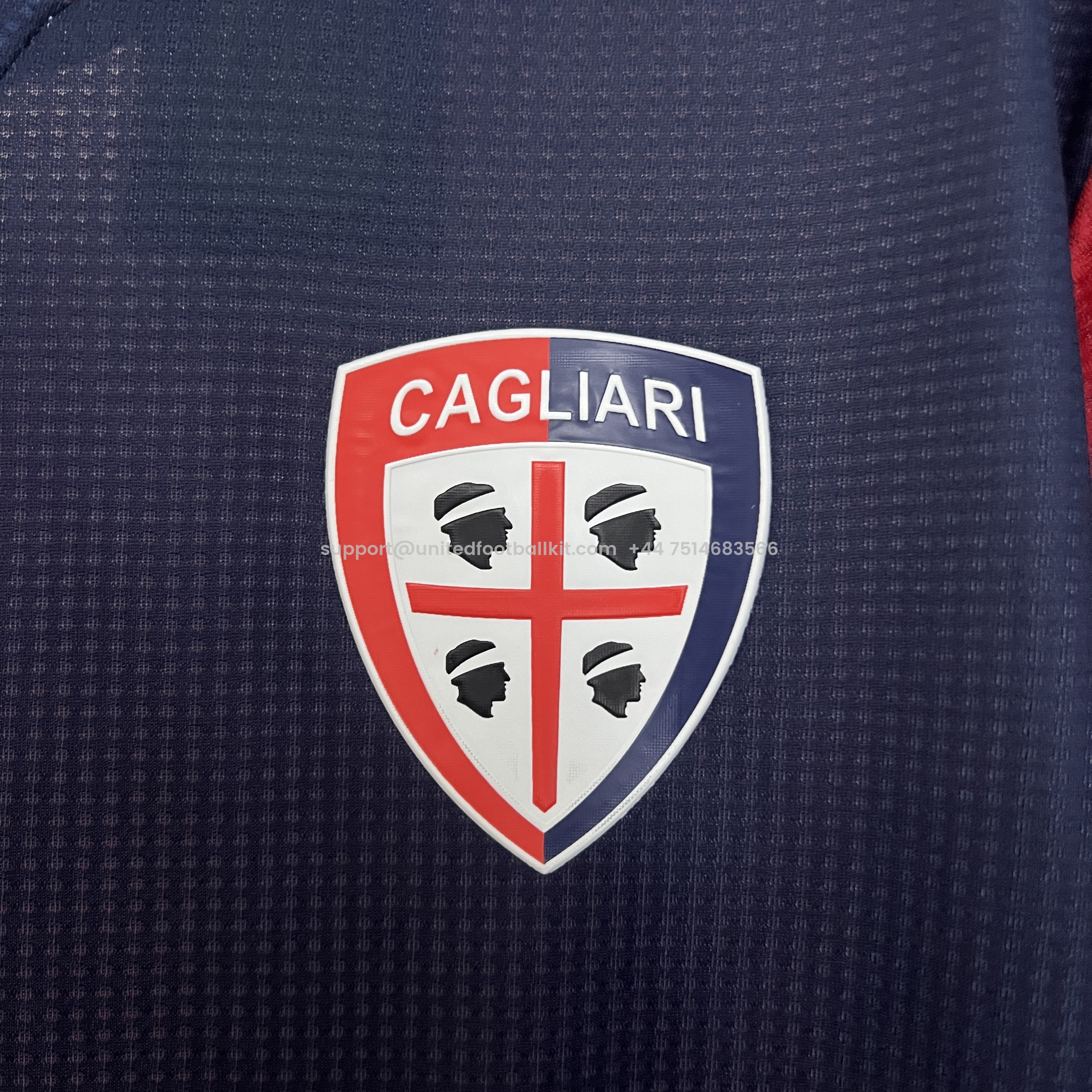 Unitedfootballkit.com | Cagliari Calcio 24-25 Home Jersey - Fans Version -Customize Name, Number and Patch | Worldwide Shipping