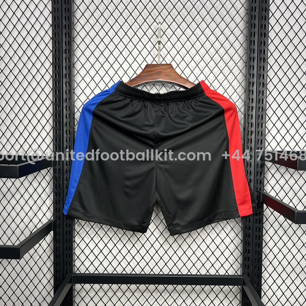 Unitedfootballkit.com | Barcelona 24-25 Away Shorts - Fans Version -Customize Name, Number and Patch | Worldwide Shipping