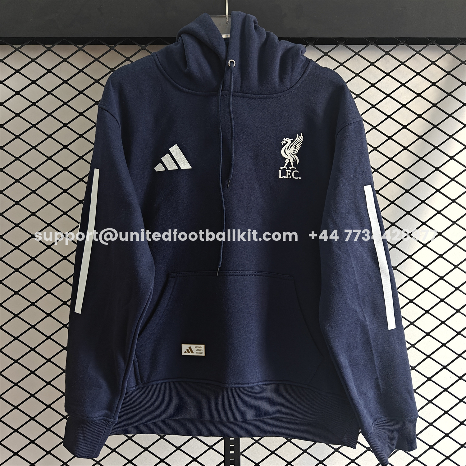 Unitedfootballkit.com | Liver.pool 25-26 Home Unisex Pullover Hoodie -Customize Name, Number and Patch | Worldwide Shipping
