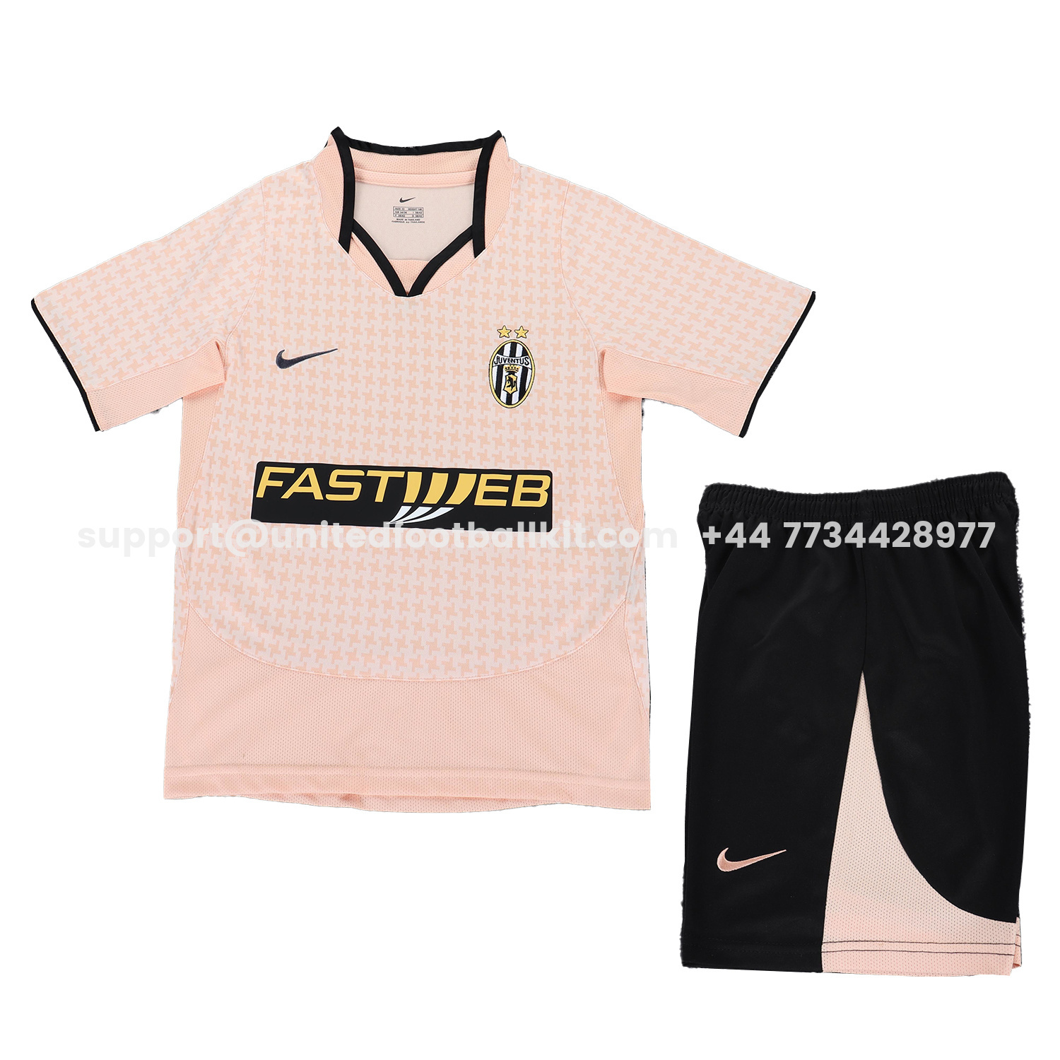 Unitedfootballkit.com | Retro Juventus 2003-04 Away Kids Kit -Customize Name, Number and Patch | Worldwide Shipping
