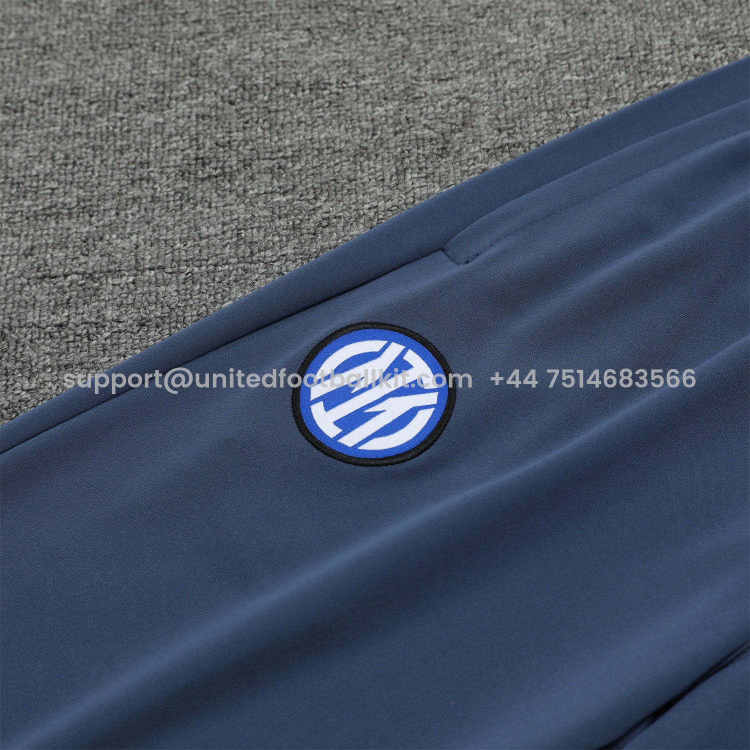 Unitedfootballkit.com | Inter Milan 24-25 Training Hoodie Set - Yellow Hoodie and Blue - Gray Pants -Customize Name, Number and Patch | Worldwide Shipping