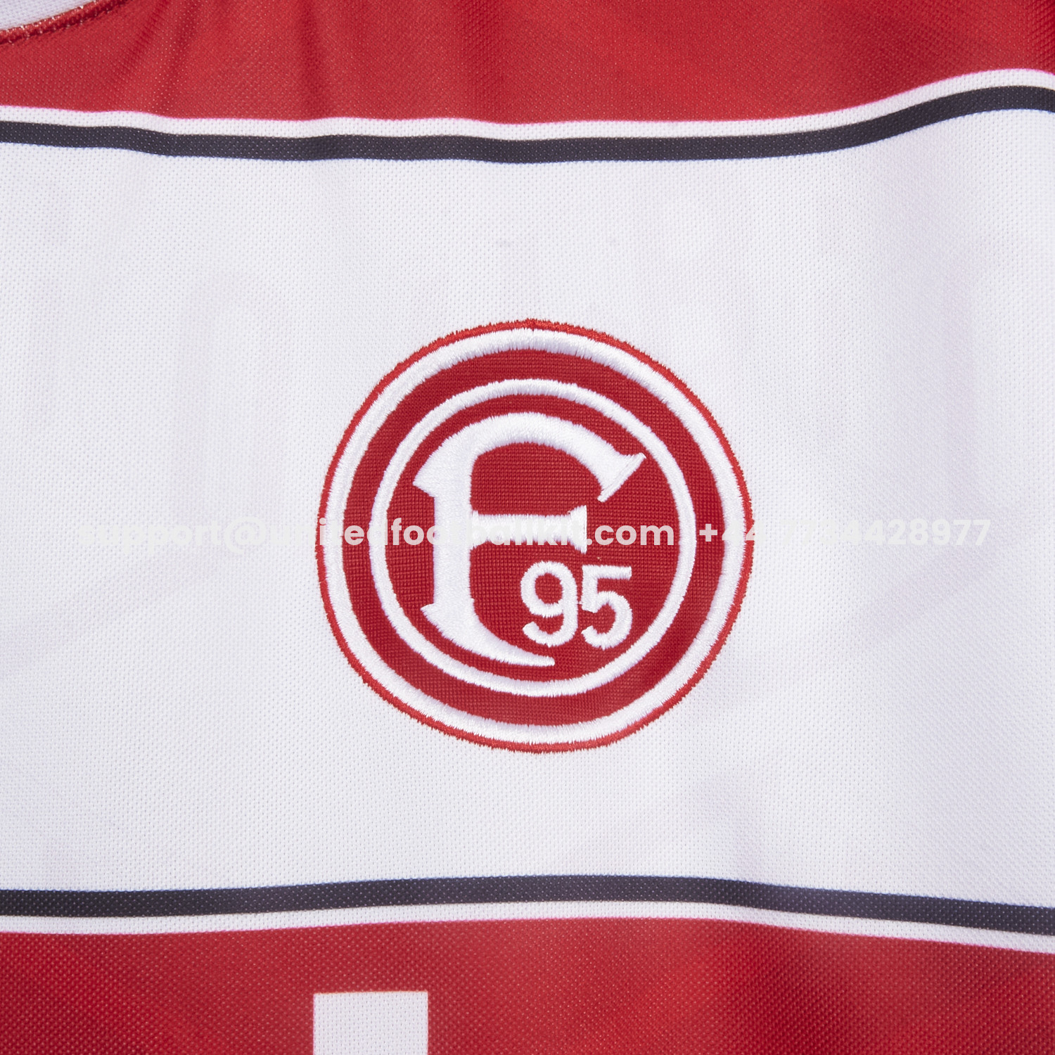 Unitedfootballkit.com | Retro Fortuna Düsseldorf 1995-96 Home Jersey -Customize Name, Number and Patch | Worldwide Shipping