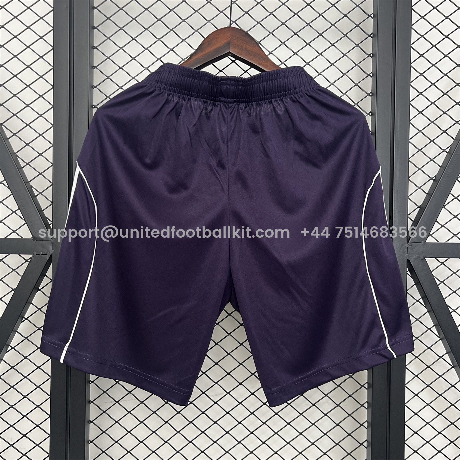 Unitedfootballkit.com | Manchester United 25-26 Away Purple Shorts - Fans Version -Customize Name, Number and Patch | Worldwide Shipping