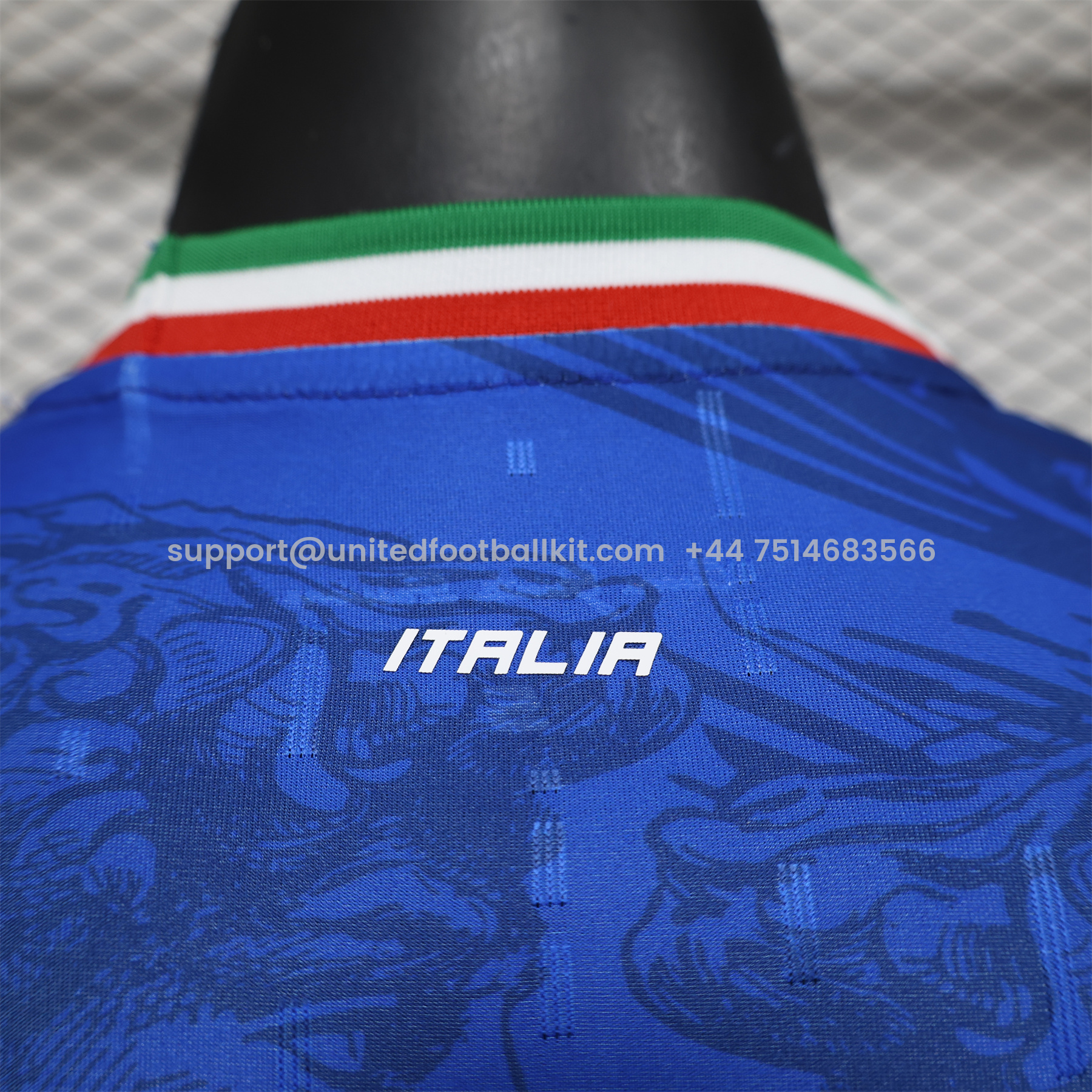 Unitedfootballkit.com | Italy 2024 Blue Special Edition Jersey - Player Version -Customize Name, Number and Patch | Worldwide Shipping