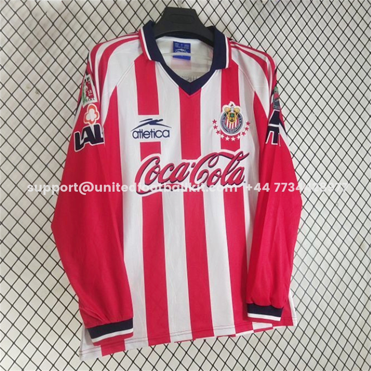 Unitedfootballkit.com | Retro Chivas de Guadalajara 1998-99 Home Long Sleeves Jersey -Customize Name, Number and Patch | Worldwide Shipping