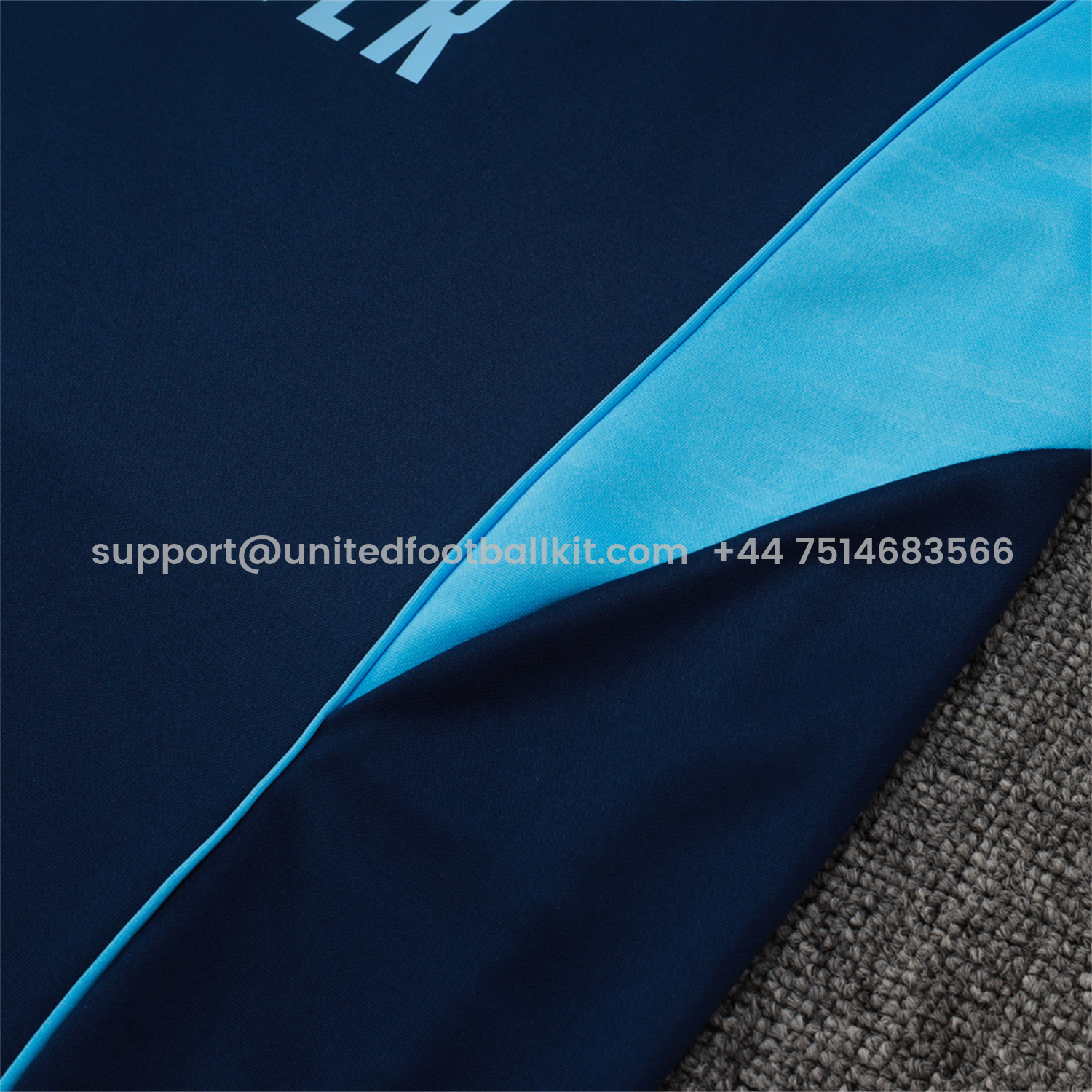 Unitedfootballkit.com | Arsenal 25-26 Long Sleeve Training Set - Deep Blue -Customize Name, Number and Patch | Worldwide Shipping