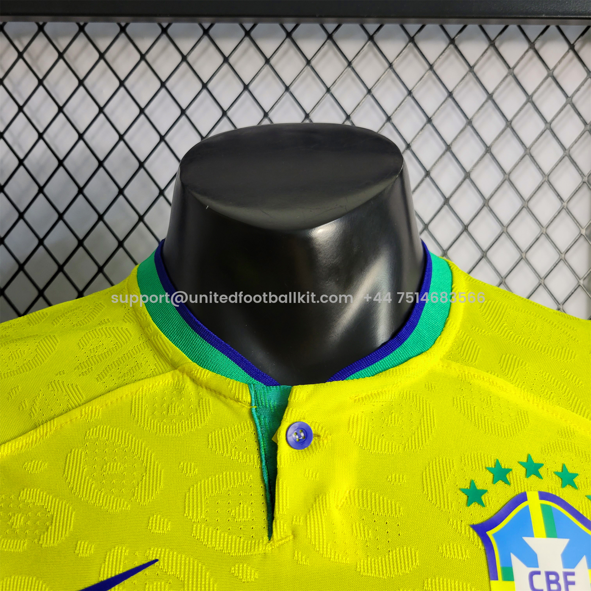 Unitedfootballkit.com | Brazil 2023 Home Stadium Jersey - Player Version -Customize Name, Number and Patch | Worldwide Shipping