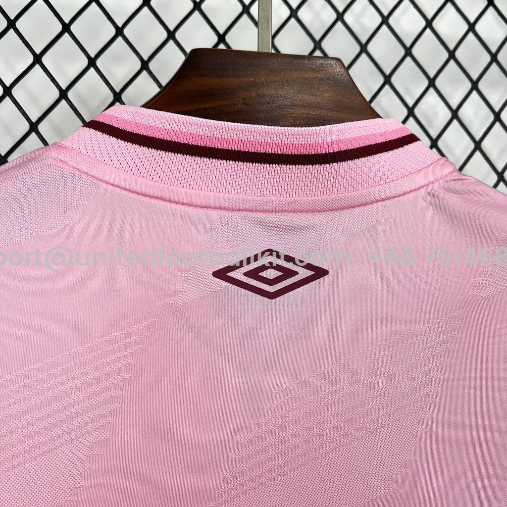 Unitedfootballkit.com | Fluminense 24-25 Pink October Jersey - Fans Version -Customize Name, Number and Patch | Worldwide Shipping