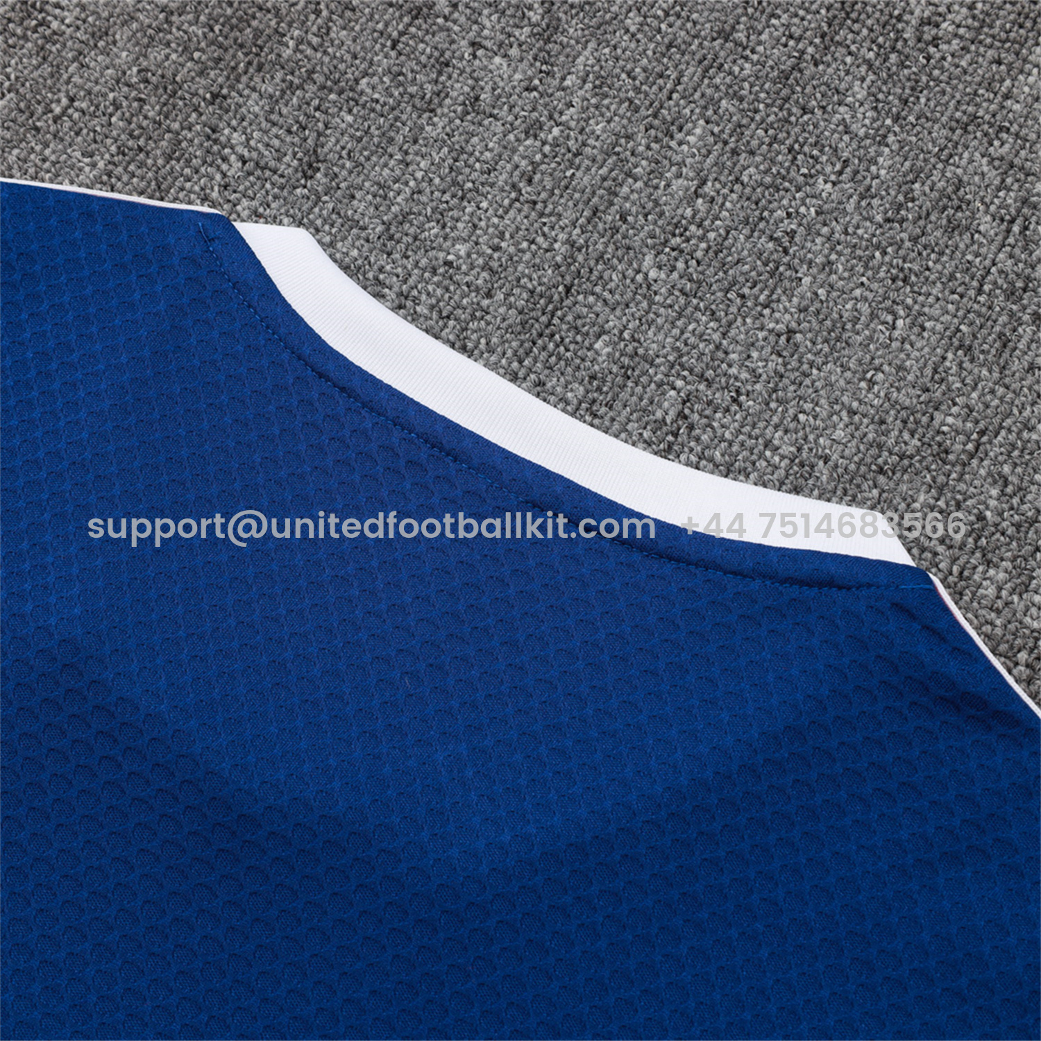 Unitedfootballkit.com | Arsenal 25-26 Throwback Trefoil Short-Sleeve Training Set - Royal Blue Top and Shorts -Customize Name, Number and Patch | Worldwide Shipping