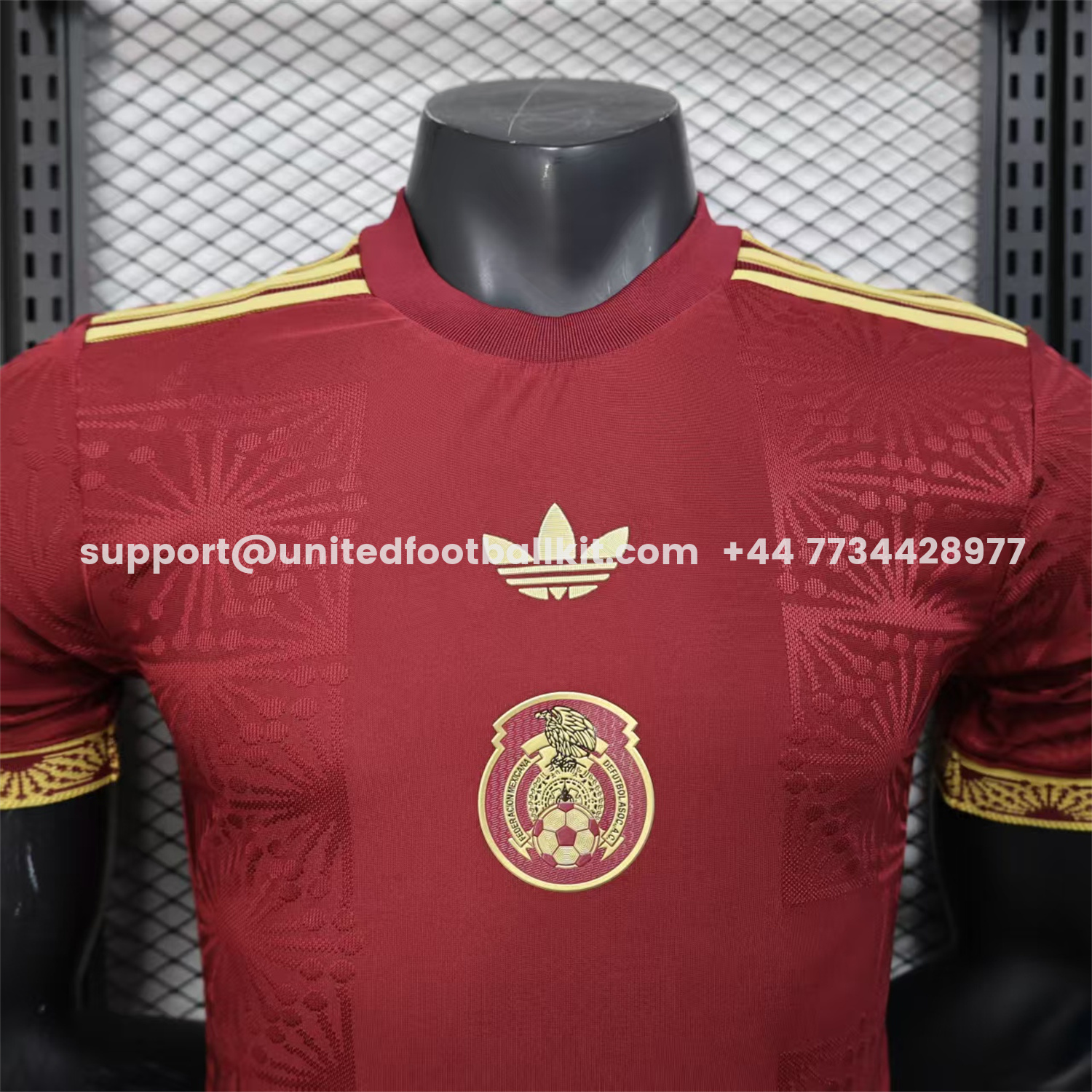 Unitedfootballkit.com | Mexico 2025 Round Logo Red Special Edition Jersey - Player Version -Customize Name, Number and Patch | Worldwide Shipping