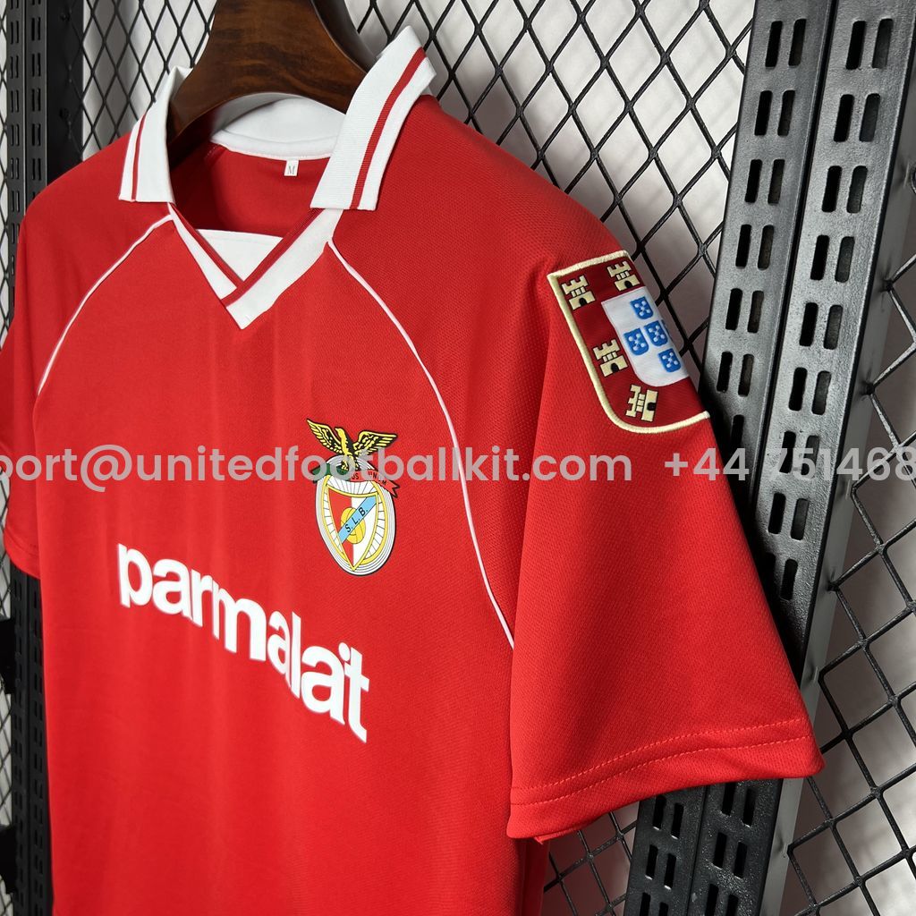 Unitedfootballkit.com | Retro Benfica 1994-95 Home Stadium Jersey -Customize Name, Number and Patch | Worldwide Shipping