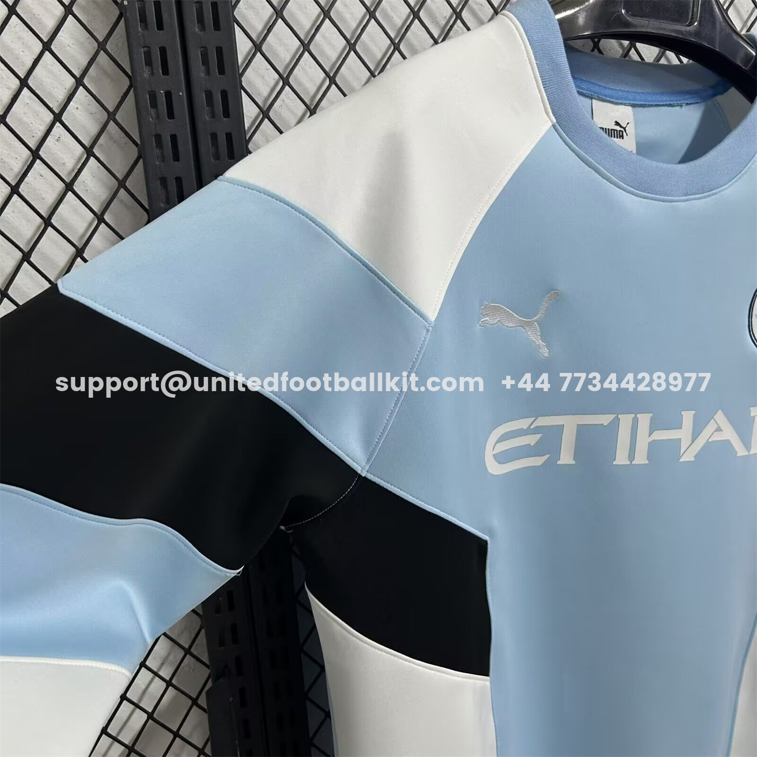 Unitedfootballkit.com | Manchester City 25-26 Home Unisex Pullover Hoodie -Customize Name, Number and Patch | Worldwide Shipping