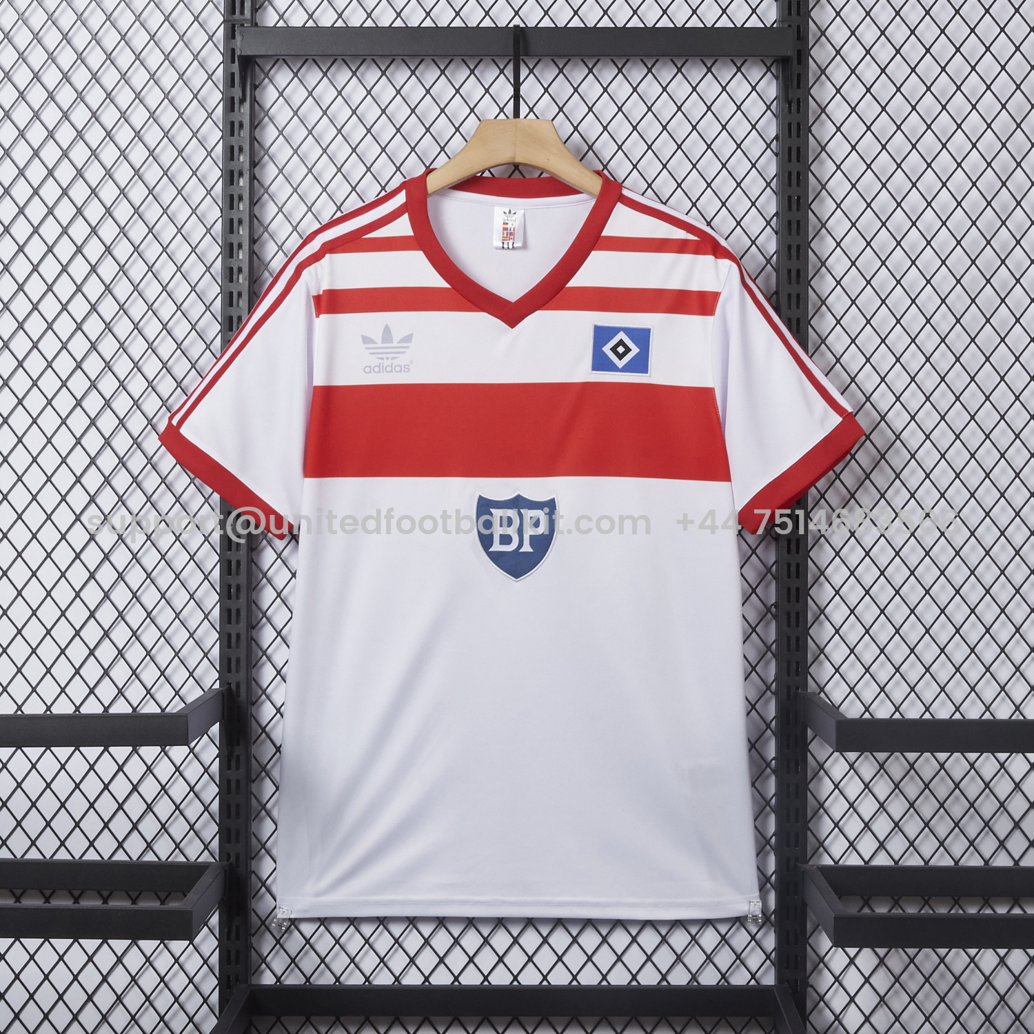 Unitedfootballkit.com | Retro Hamburger SV 1982-83 Champion Home Jersey -Customize Name, Number and Patch | Worldwide Shipping