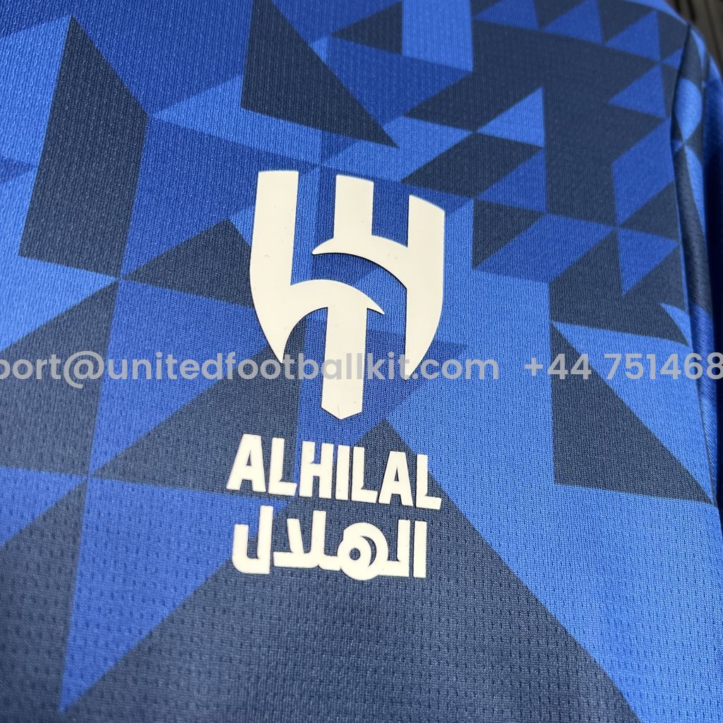 Unitedfootballkit.com | Al Hilal Riyadh Crescent 24-25 Home Jersey - Fans Version -Customize Name, Number and Patch | Worldwide Shipping