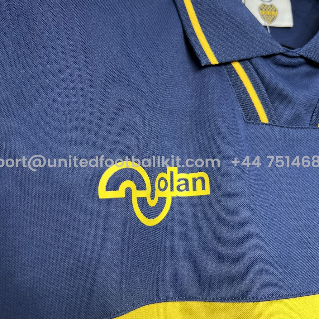 Unitedfootballkit.com | Retro Boca Juniors 1994-95 Home Stadium Jersey -Customize Name, Number and Patch | Worldwide Shipping