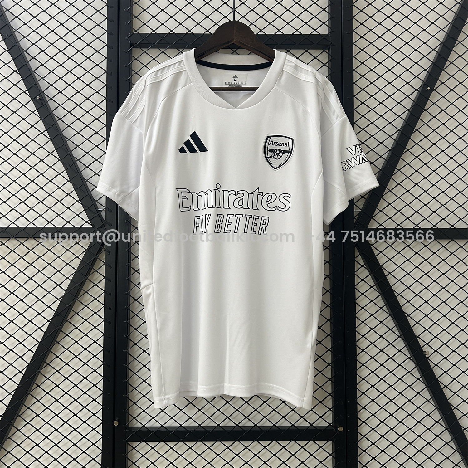 Unitedfootballkit.com | Arsenal 24-25 No More Red White Special Edition Jersey - Fans Version -Customize Name, Number and Patch | Worldwide Shipping