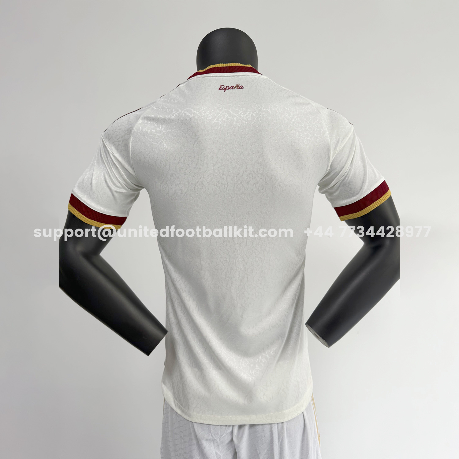 Unitedfootballkit.com | Spain 2026 Away White Jersey - Player Version -Customize Name, Number and Patch | Worldwide Shipping