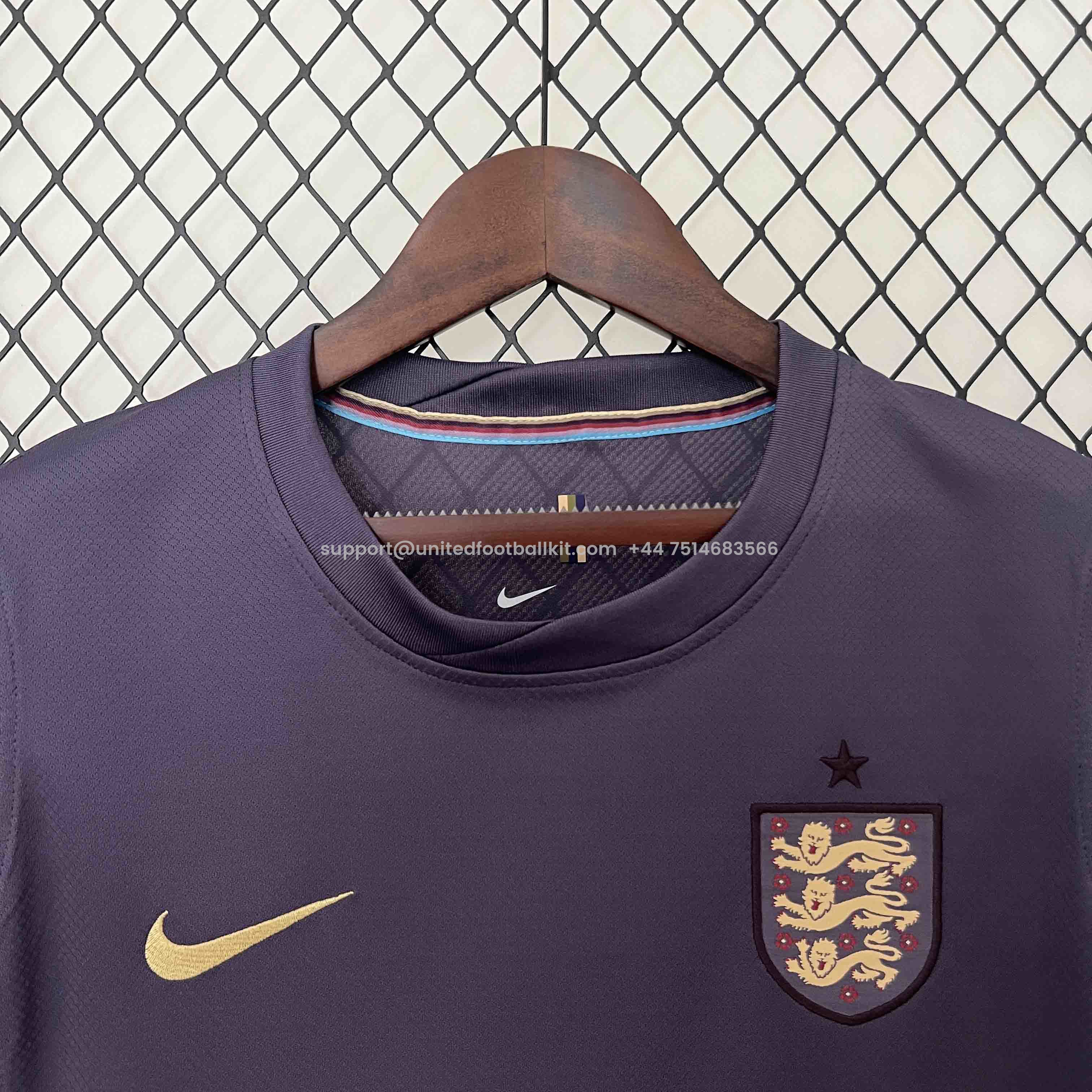 Unitedfootballkit.com | Women's England 2024 Away Stadium Jersey -Customize Name, Number and Patch | Worldwide Shipping