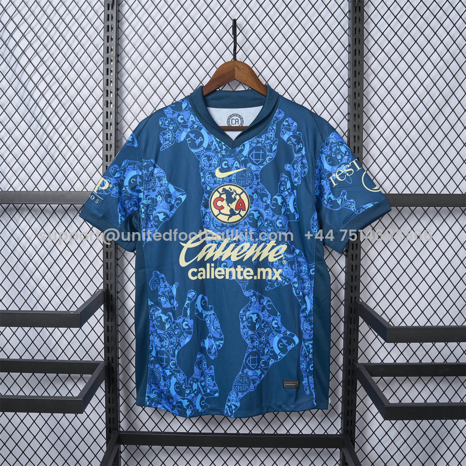 Unitedfootballkit.com | Club América 24-25 Away Jersey - Fans Version -Customize Name, Number and Patch | Worldwide Shipping