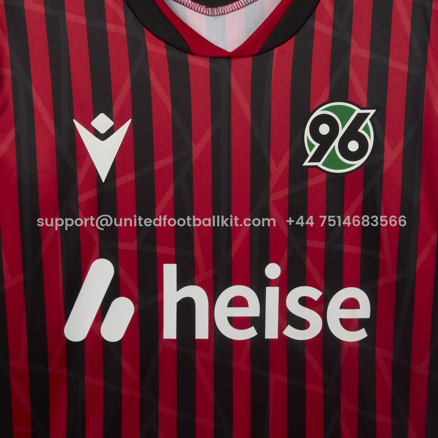 Unitedfootballkit.com | Hannover 96 25-26 Home Jersey - Fans Version -Customize Name, Number and Patch | Worldwide Shipping