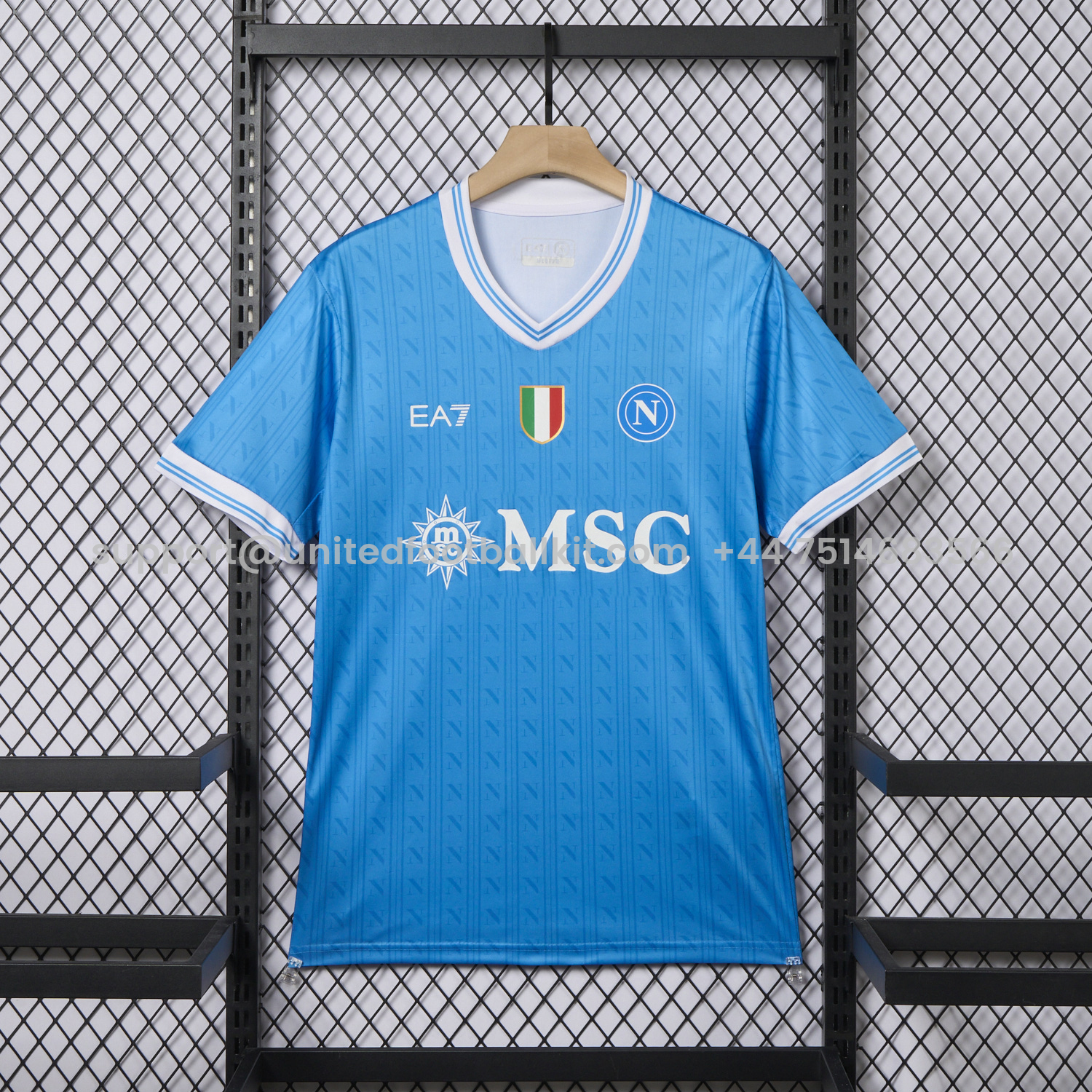 Unitedfootballkit.com | Napoli 25-26 Home Jersey - Fans Version -Customize Name, Number and Patch | Worldwide Shipping