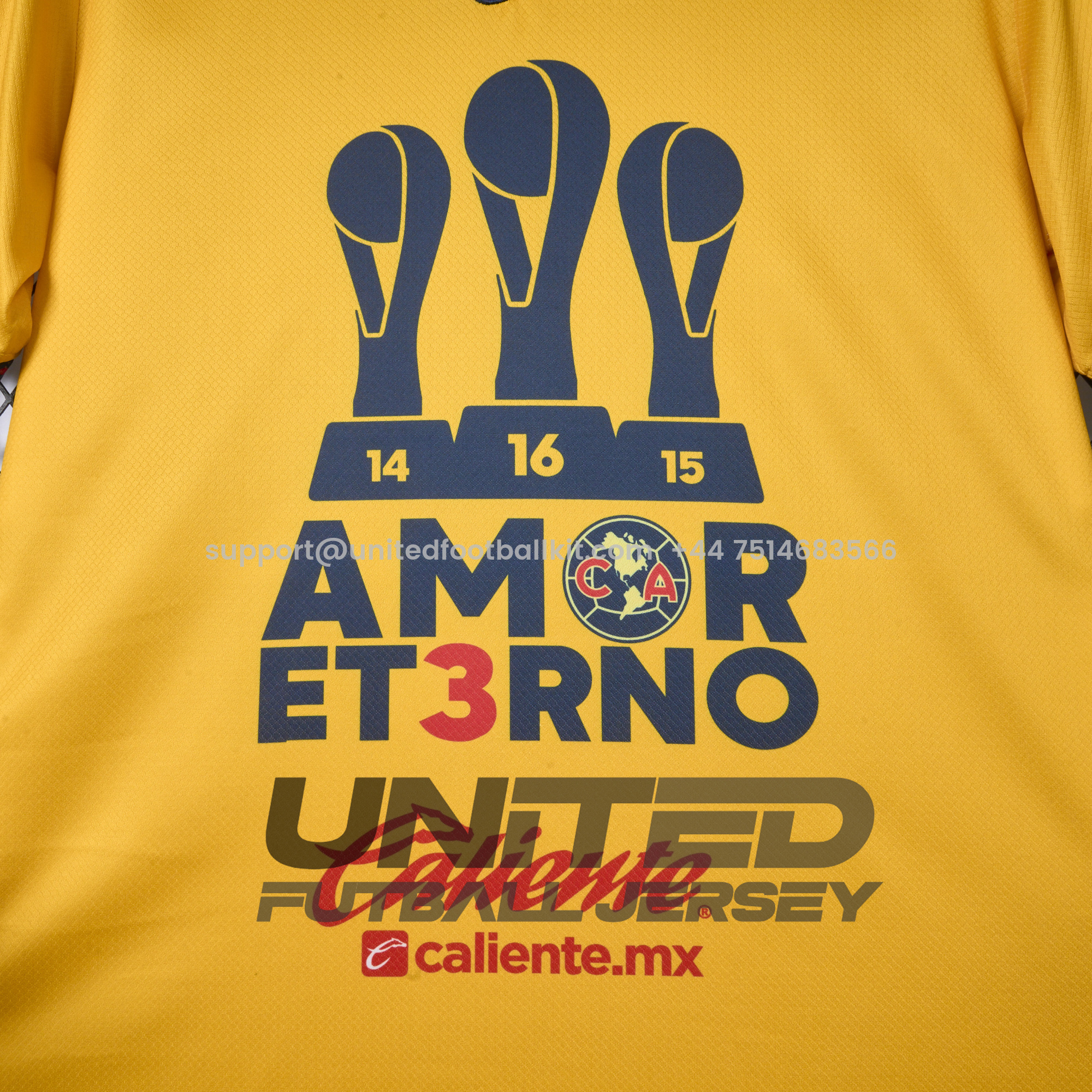 Unitedfootballkit.com | Club América 2024 Triple Championship Commemorative Edition Jersey -Customize Name, Number and Patch | Worldwide Shipping
