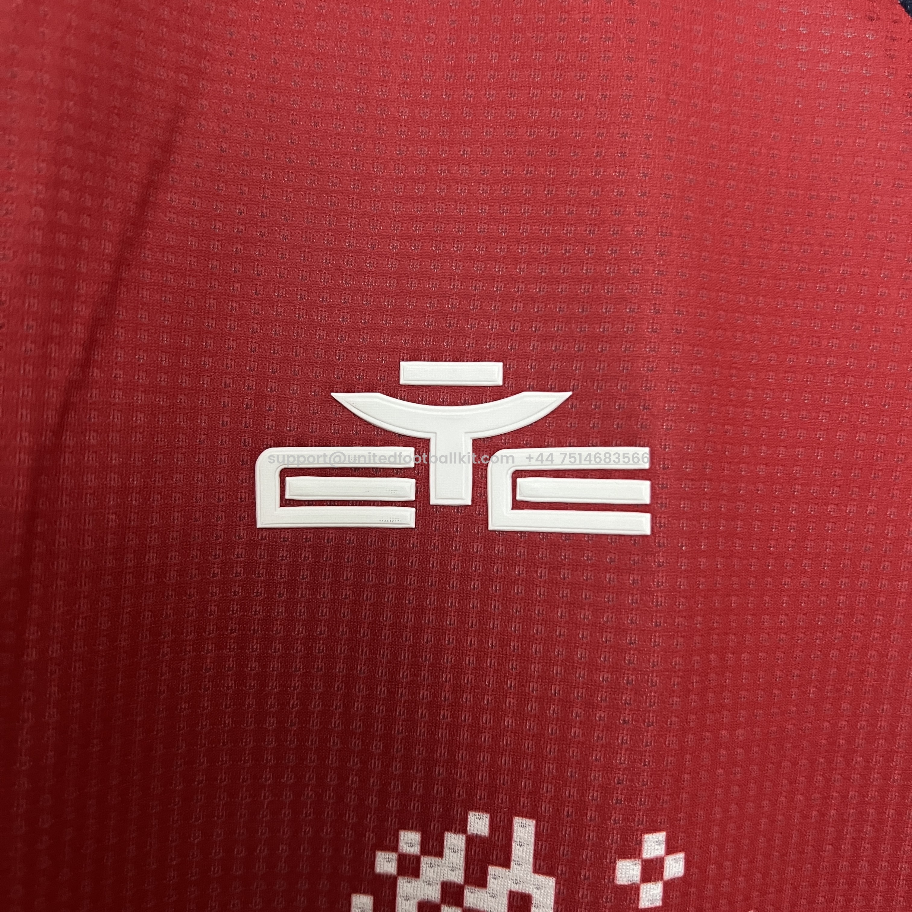 Unitedfootballkit.com | Cagliari Calcio 24-25 Home Jersey - Fans Version -Customize Name, Number and Patch | Worldwide Shipping